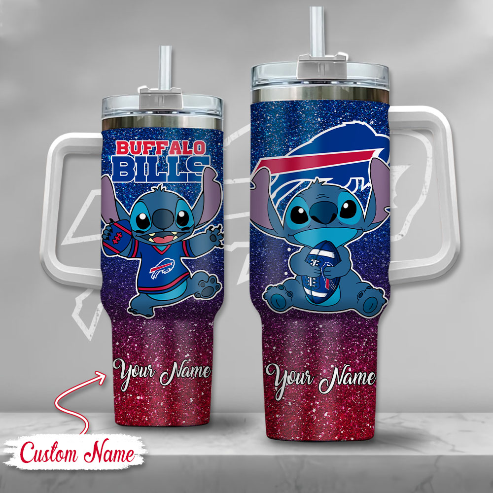 NFL Buffalo Bills Stitch Glitter Custom Stanley Cup 40 oz 30 oz Tumbler With HandleTVC2301125