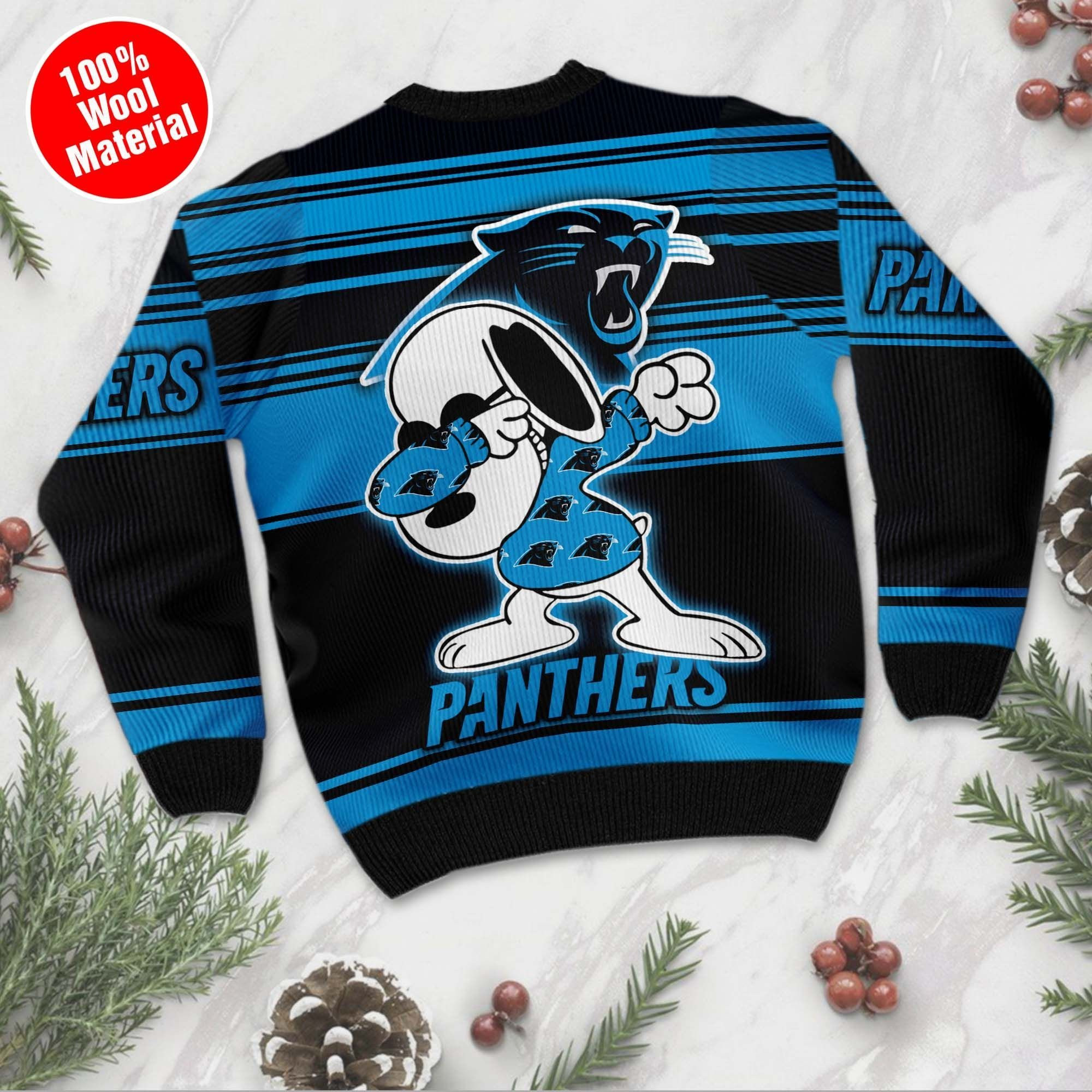 NFL Carolina Panthers D Full Printed Sweater Shirt For Football Fan Nfl Jersey Ugly Christmas Sweater Adult 3D Funny Matching for family - Image 3