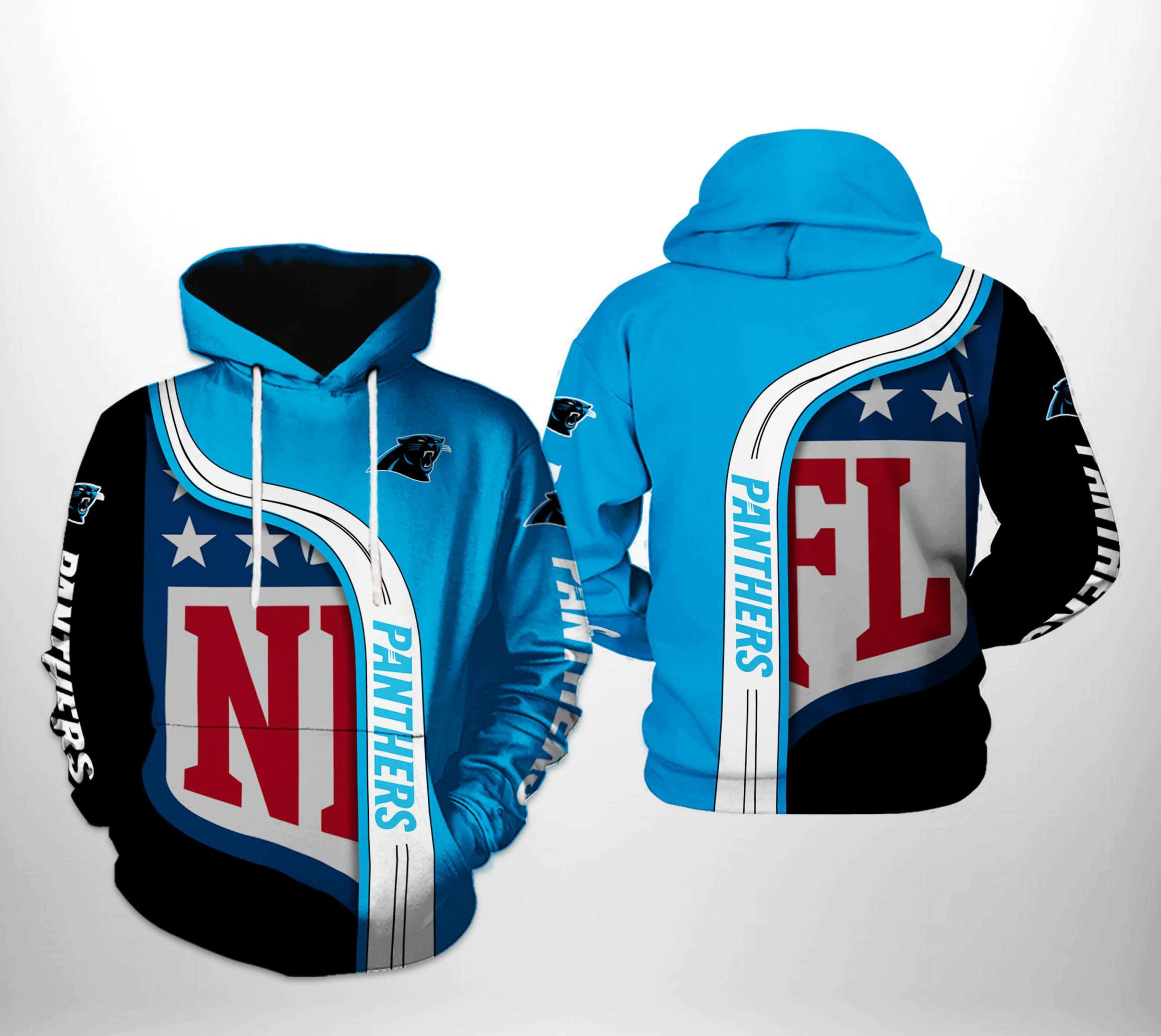 NFL Carolina Panthers NFL Team 3D All Over Print Hoodie, Zip Hoodie