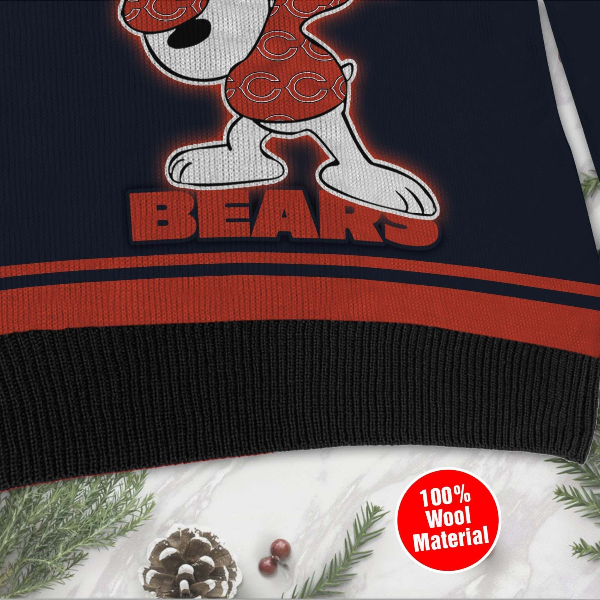 NFL Chicago Bears D Full Printed Sweater Shirt For Football Fan Nfl Jersey Ugly Christmas Sweater Adult 3D Funny Matching for family - Image 4