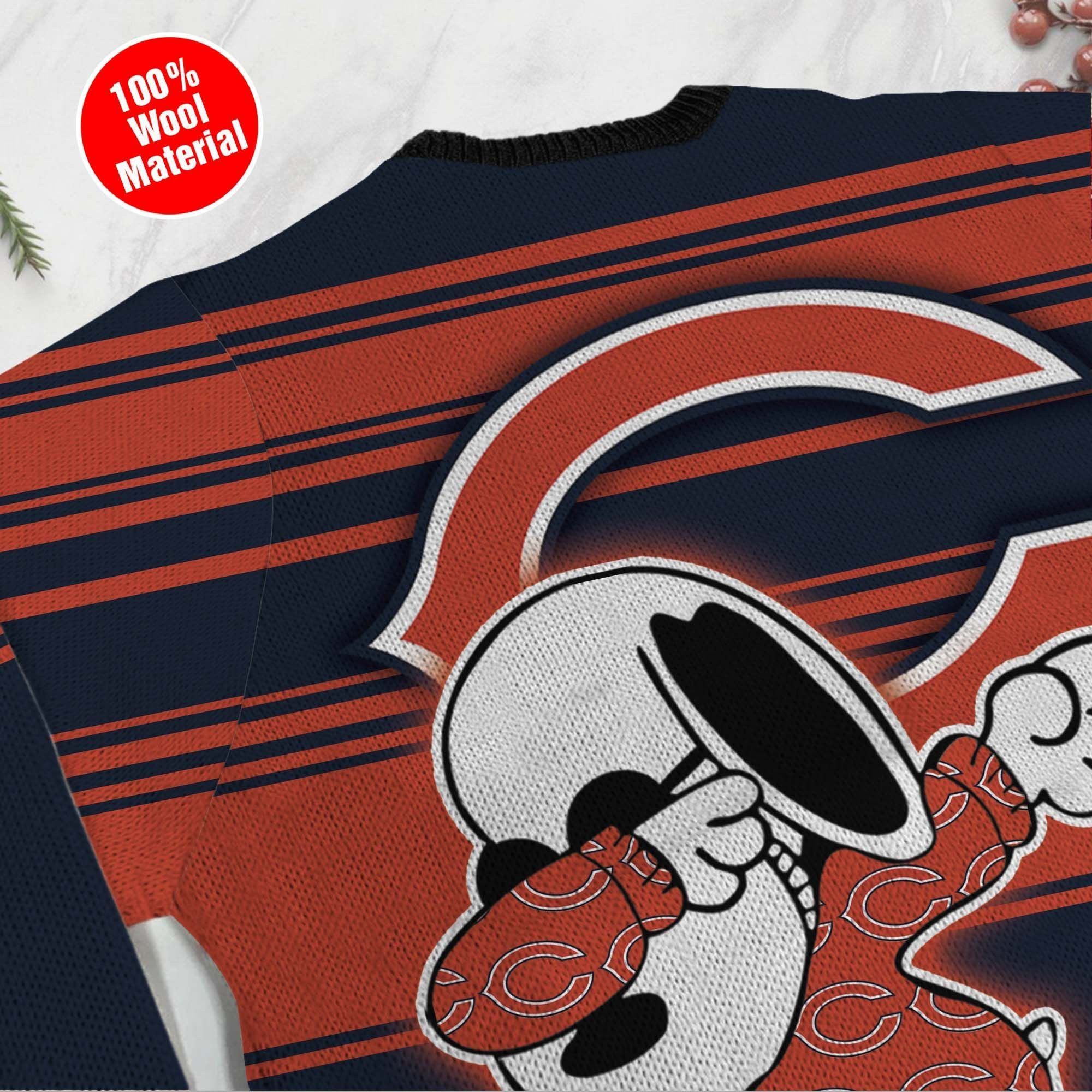 NFL Chicago Bears D Full Printed Sweater Shirt For Football Fan Nfl Jersey Ugly Christmas Sweater Adult 3D Funny Matching for family - Image 5