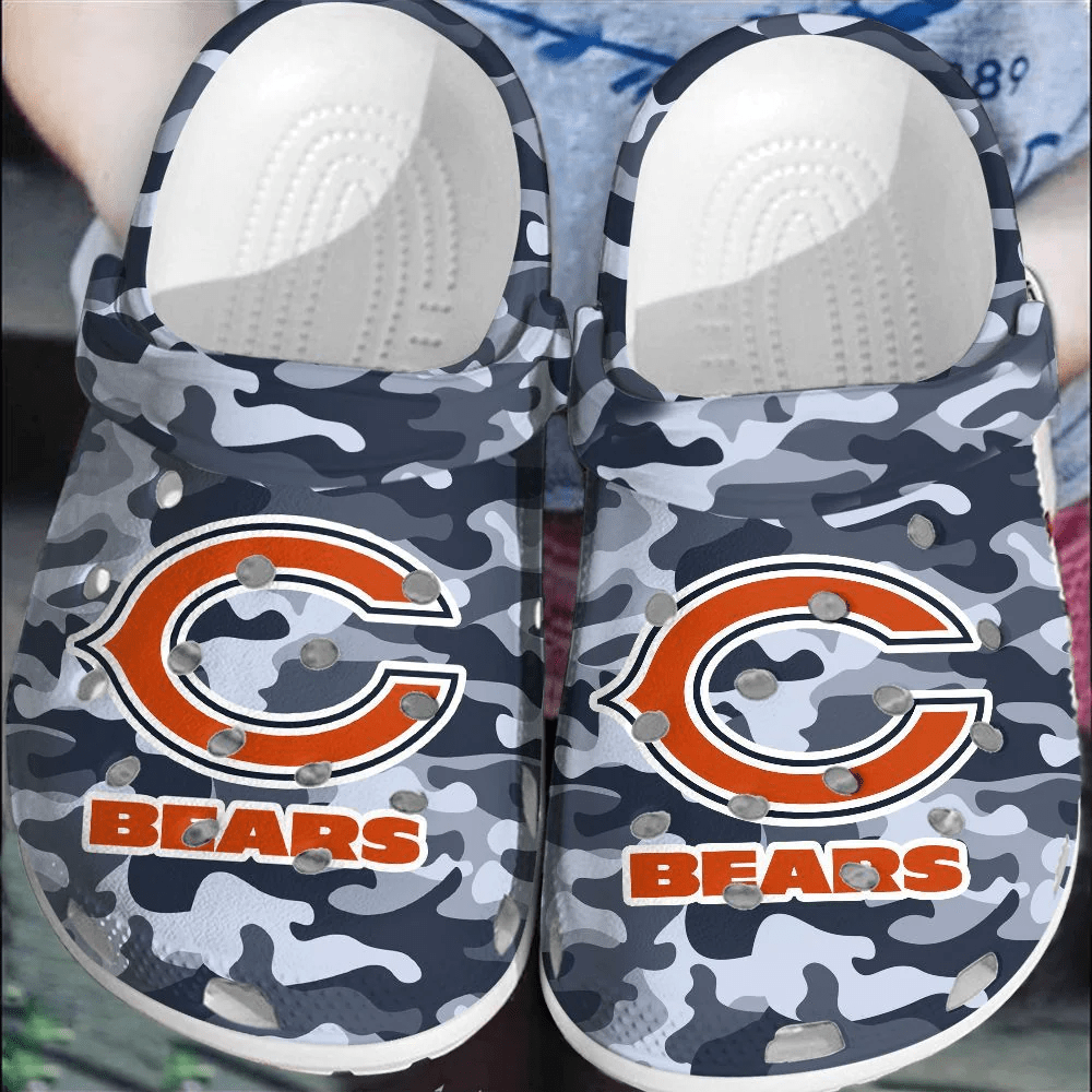 NFL Chicago Bears Football Crocband Shoes Crocs Clogs Comfortable For Men Women