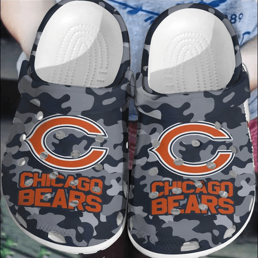 NFL Chicago Bears Football Crocband Shoes Crocs Comfortable Clogs For Men Women