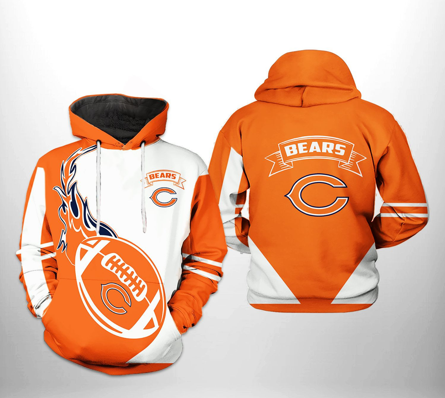 NFL Chicago Bears NFL Classic 3D All Over Print Hoodie, Zip Hoodie