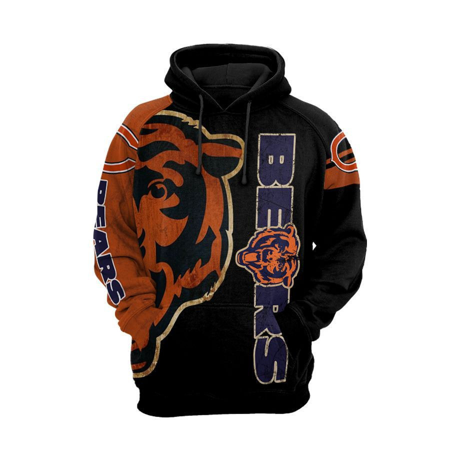 NFL Chicago Bears Nfl Football Tiger 3D All Over Print Hoodie, Zip Hoodie