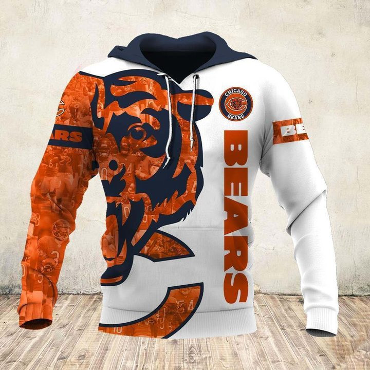 NFL Chicago Bears NFL Team 3D All Over Print Hoodie, Zip Hoodie
