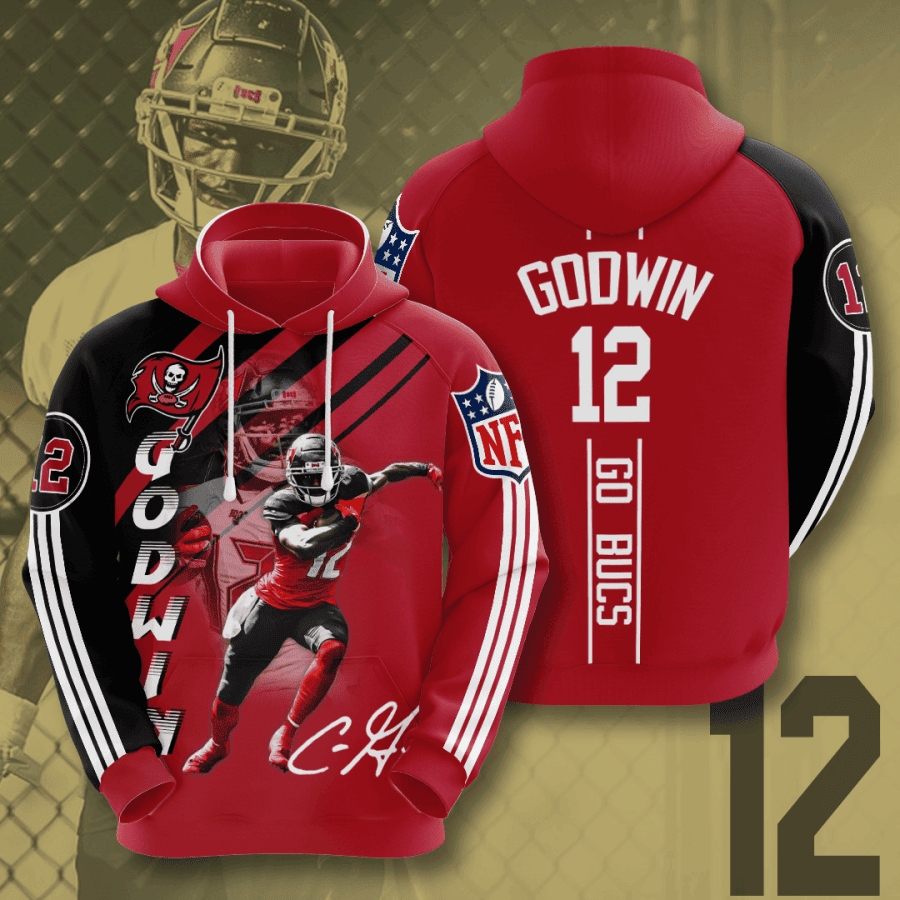 NFL Chris Godwin Tampa Bay Buccaneers NFL 3D All Over Print Hoodie, Zip Hoodie