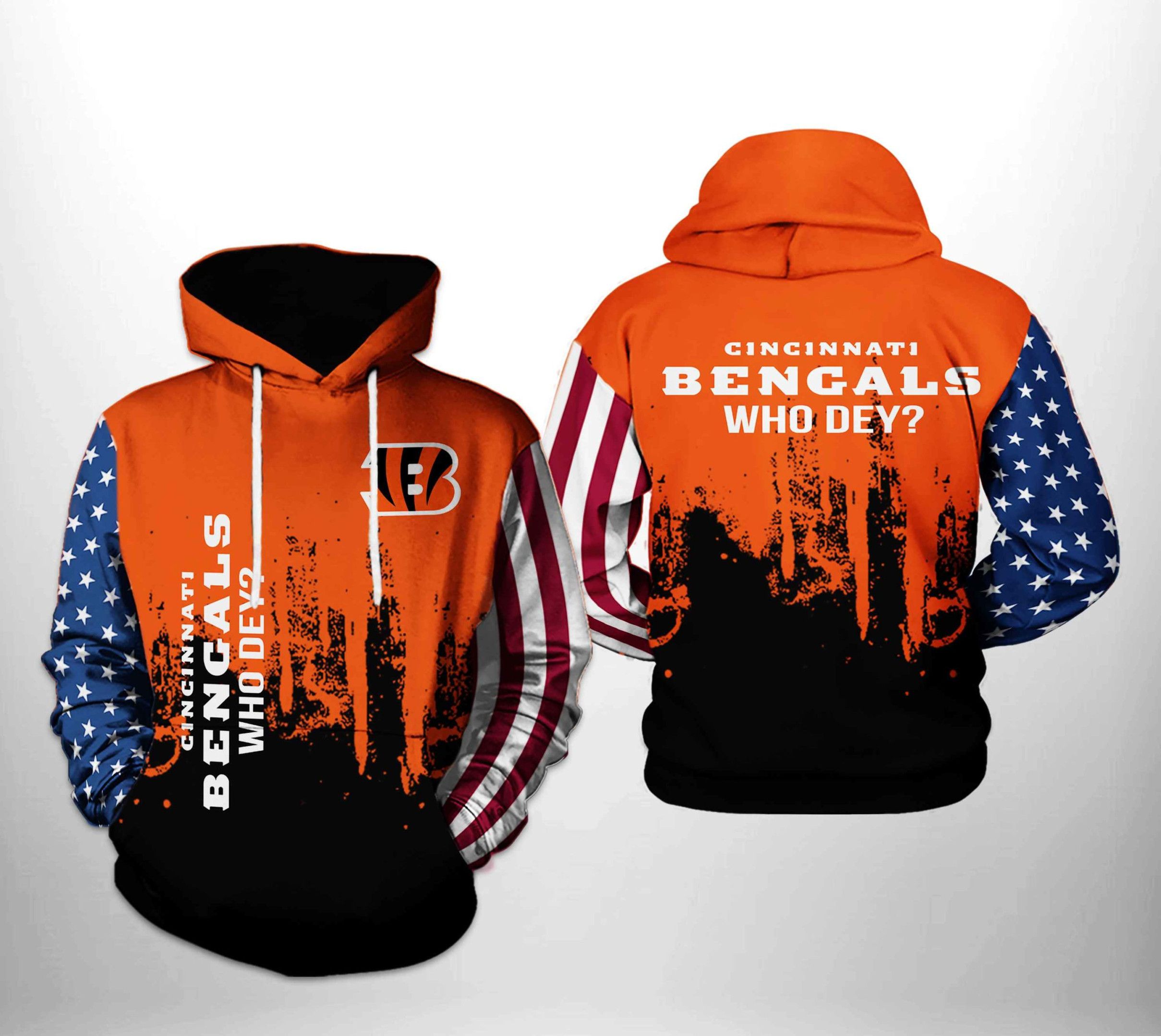 NFL Cincinnati Bengals NFL Team US 3D All Over Print Hoodie, Zip Hoodie
