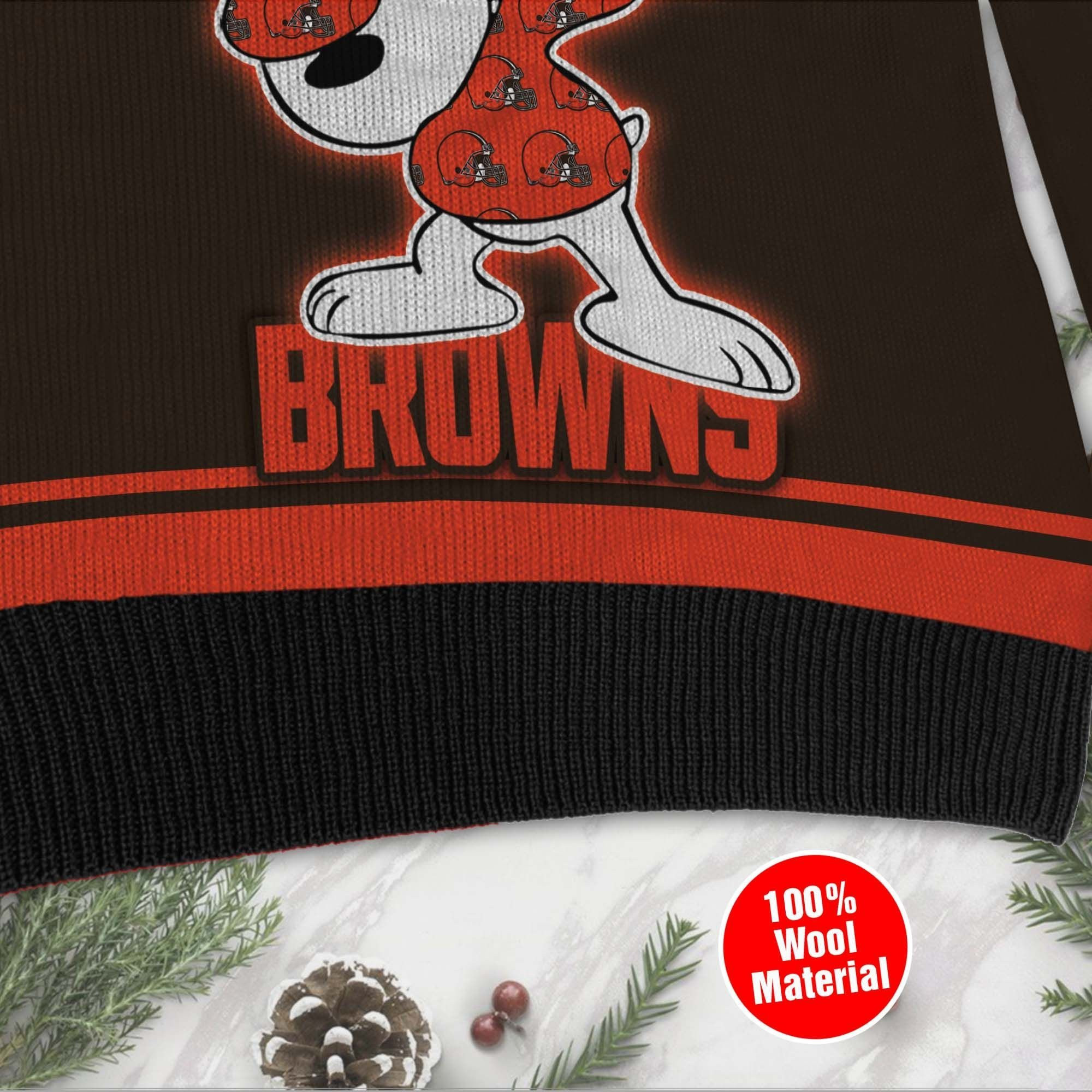 NFL Cleveland Browns D Full Printed Sweater Shirt For Football Fan Nfl Jersey Ugly Christmas Sweater Adult 3D Funny Matching for family - Image 4