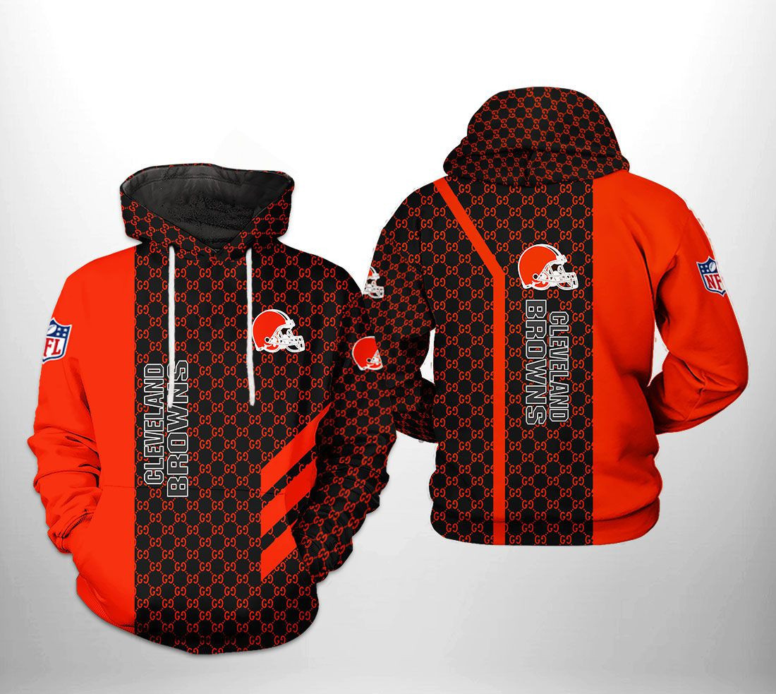 NFL Cleveland Browns NFL 3D All Over Print Hoodie, Zip Hoodie