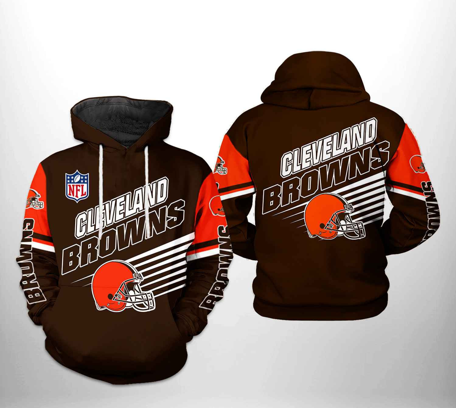 NFL Cleveland Browns NFL Team 3D All Over Print Hoodie, Zip Hoodie
