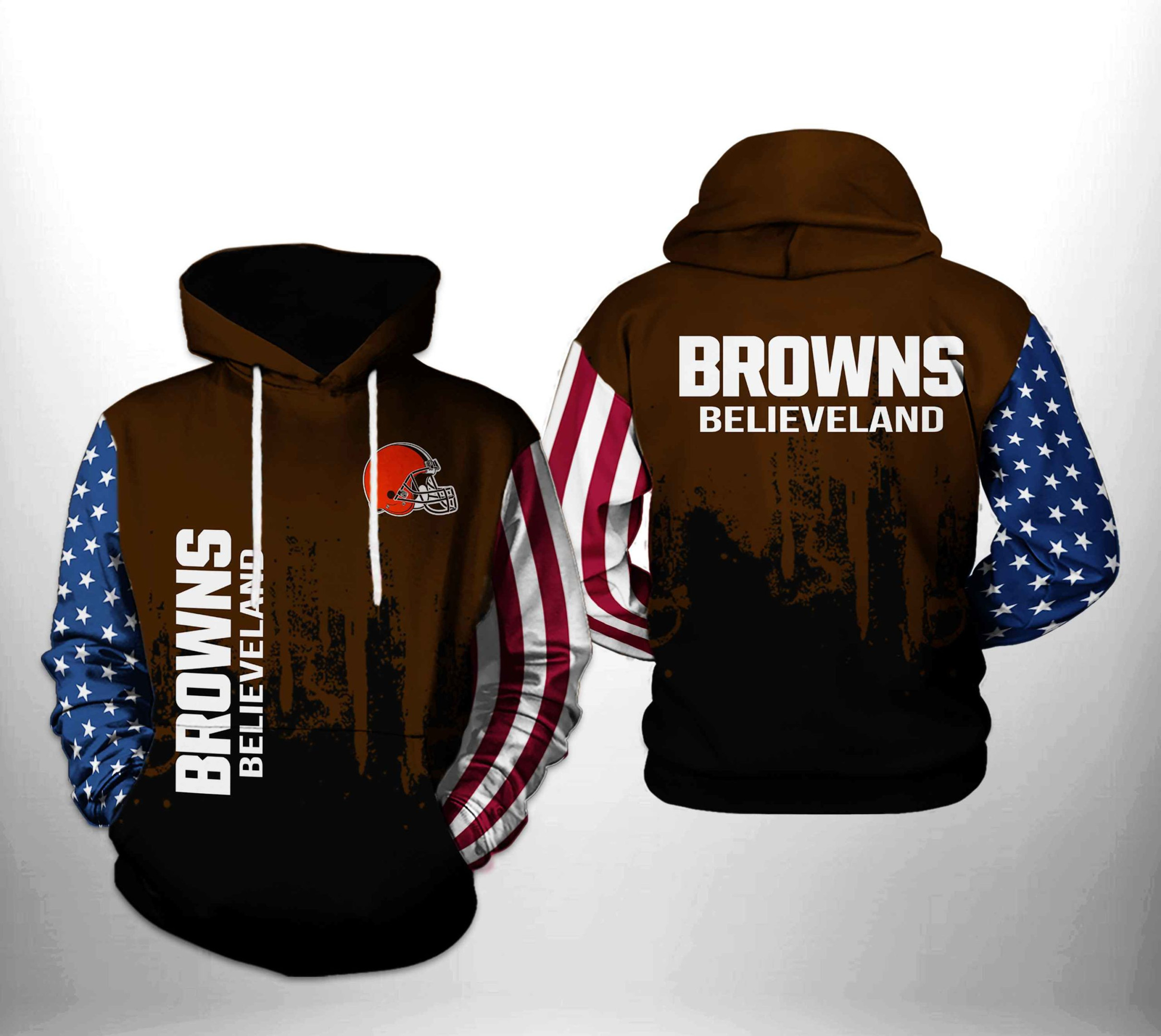 NFL Cleveland Browns NFL Team US 3D All Over Print Hoodie, Zip Hoodie