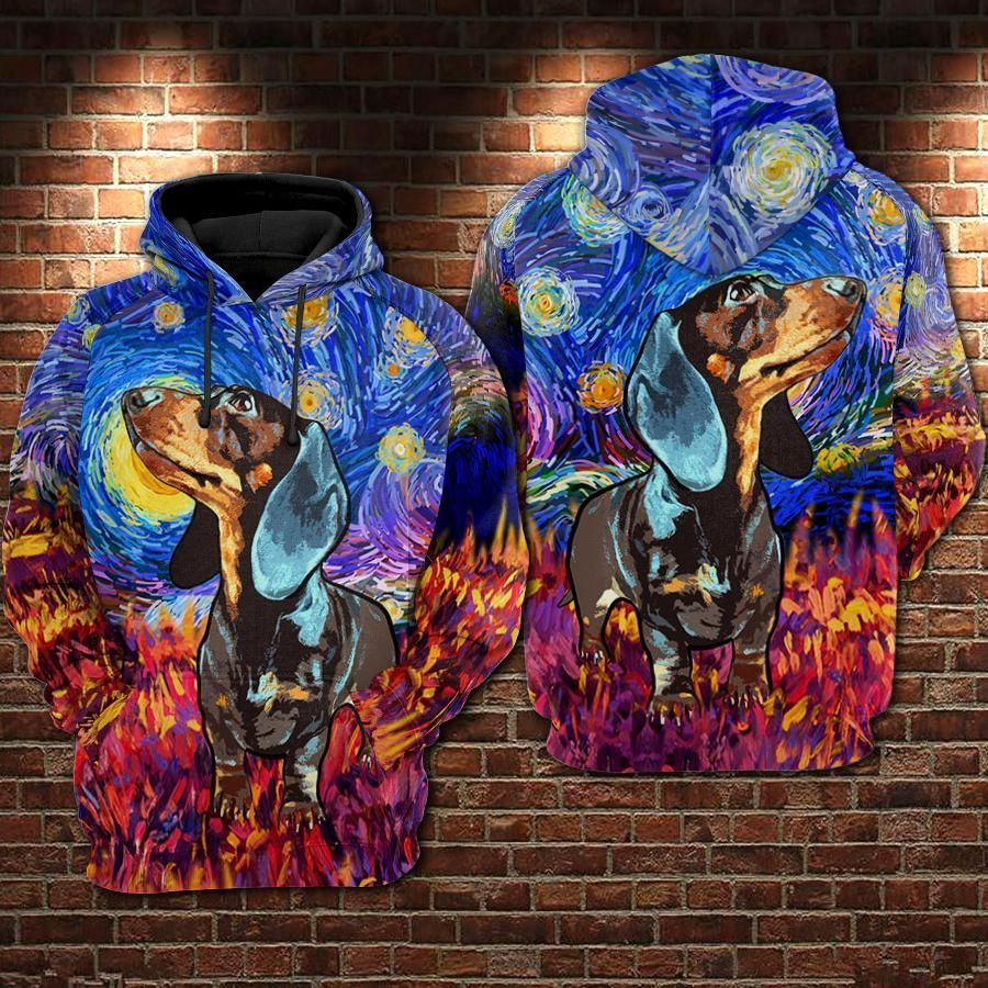 NFL Dachshund Nfl Football Colorful 3D All Over Print Hoodie, Zip Hoodie