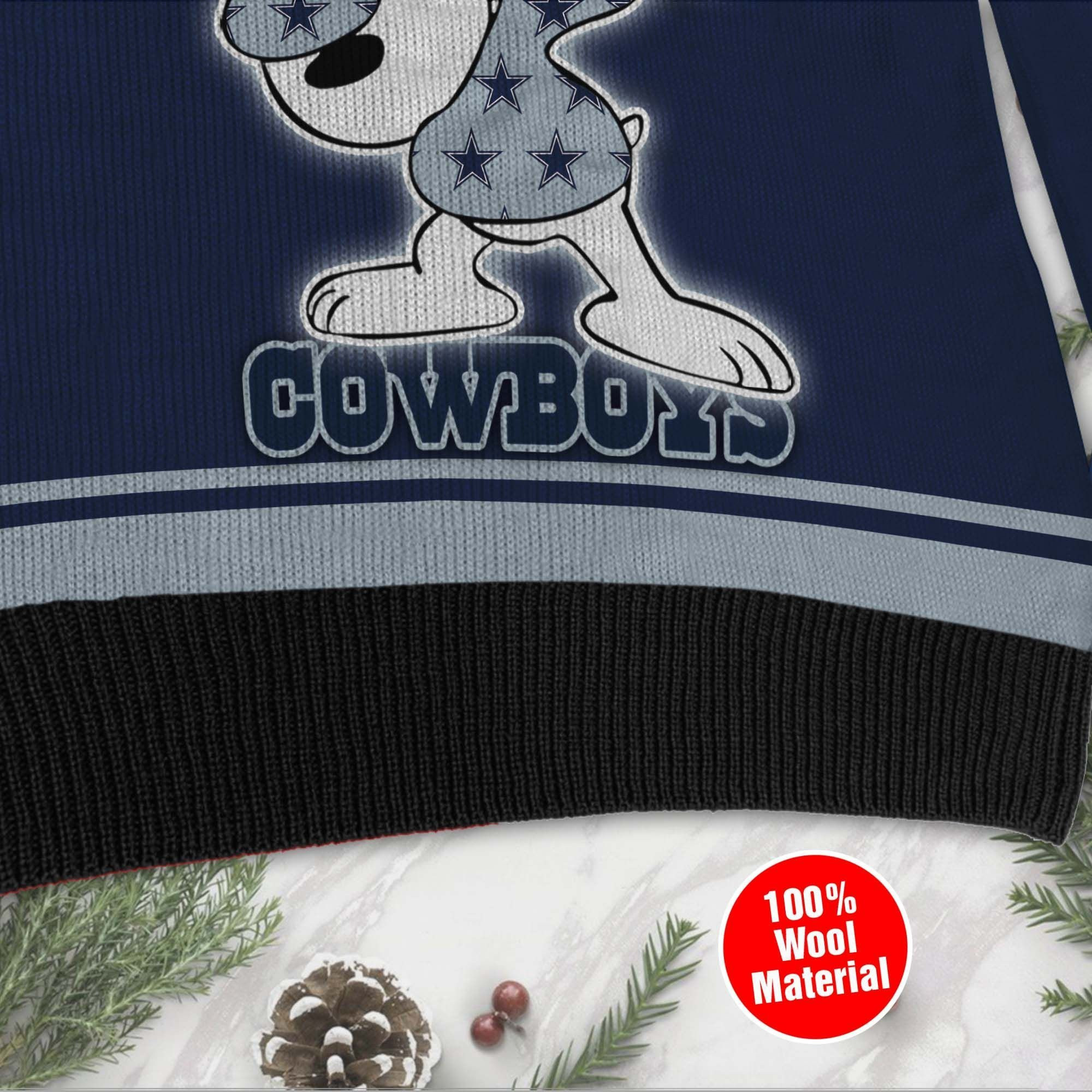 NFL Dallas Cowboys D Full Printed Sweater Shirt For Football Fan Nfl Jersey Ugly Christmas Sweater Adult 3D Funny Matching for family - Image 4