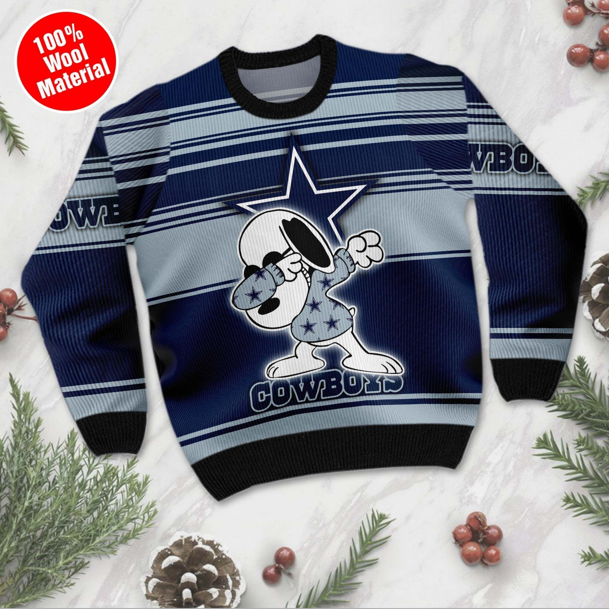 NFL Dallas Cowboys D Full Printed Sweater Shirt For Football Fan Nfl Jersey Ugly Christmas Sweater Adult 3D Funny Matching for family - Image 2