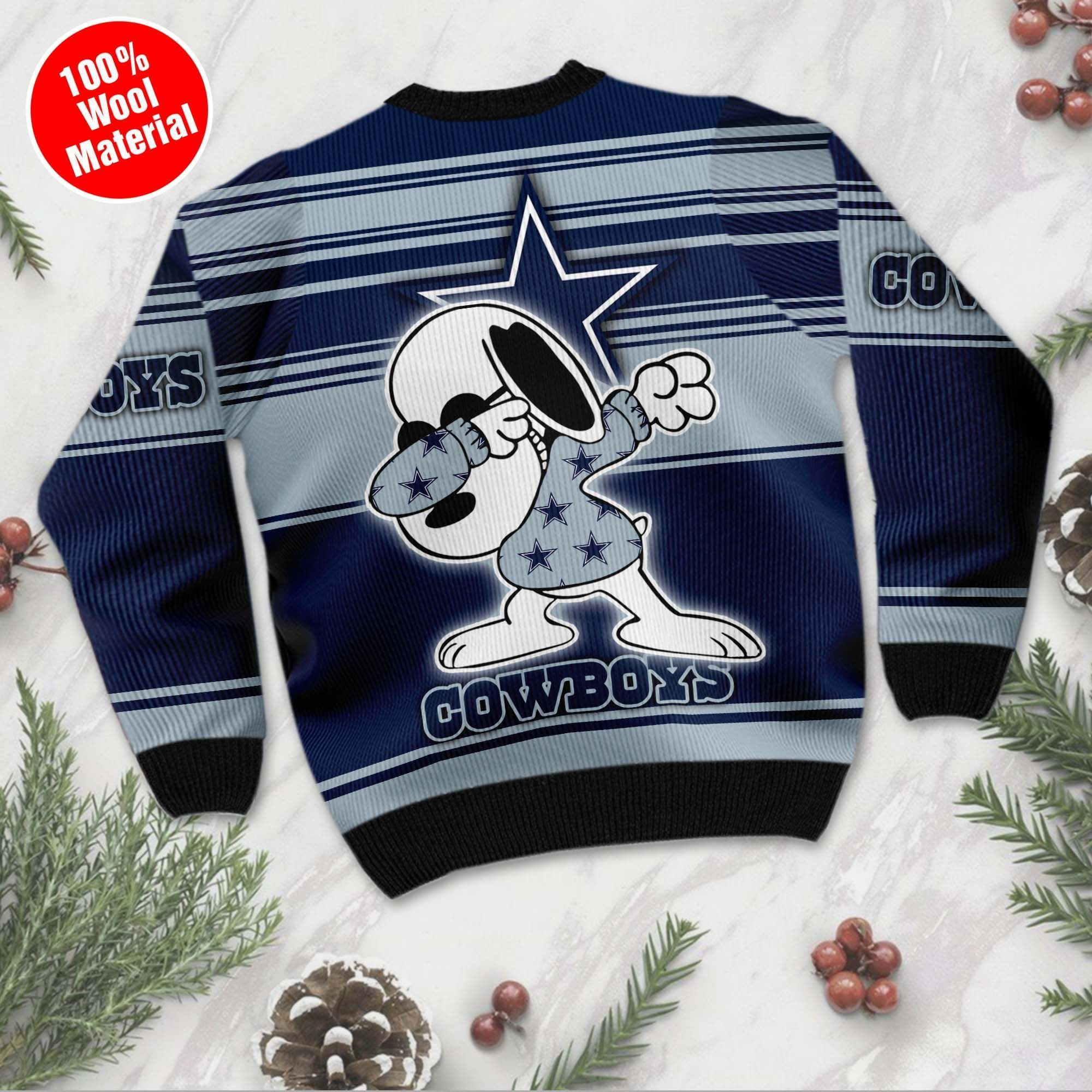 NFL Dallas Cowboys D Full Printed Sweater Shirt For Football Fan Nfl Jersey Ugly Christmas Sweater Adult 3D Funny Matching for family - Image 3