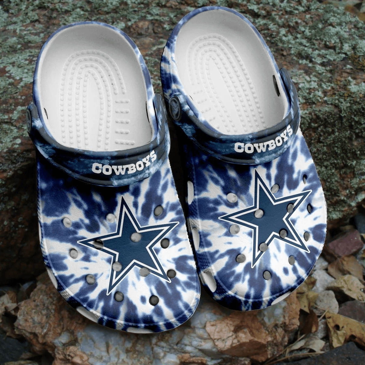 NFL Dallas Cowboys Football Crocs Crocband Clogs Shoes Comfortable For Men Women
