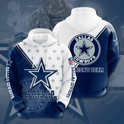 NFL Dallas Cowboys NFL 3D All Over Print Hoodie, Zip Hoodie