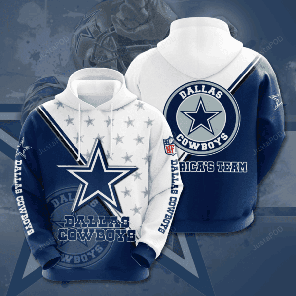 NFL Dallas Cowboys NFL 3D All Over Print Hoodie, Zip Hoodie
