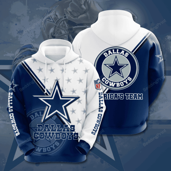 NFL Dallas Cowboys NFL 3D All Over Print Hoodie, Zip Hoodie