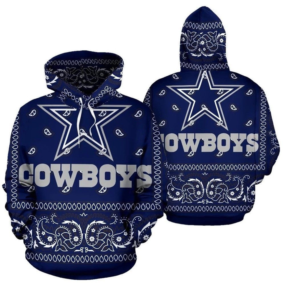 NFL Dallas Cowboys Nfl Football Blue 3D All Over Print Hoodie, Zip Hoodie