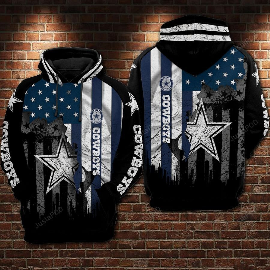NFL Dallas Cowboys Nfl Football Flag American 3D All Over Print Hoodie, Zip Hoodie