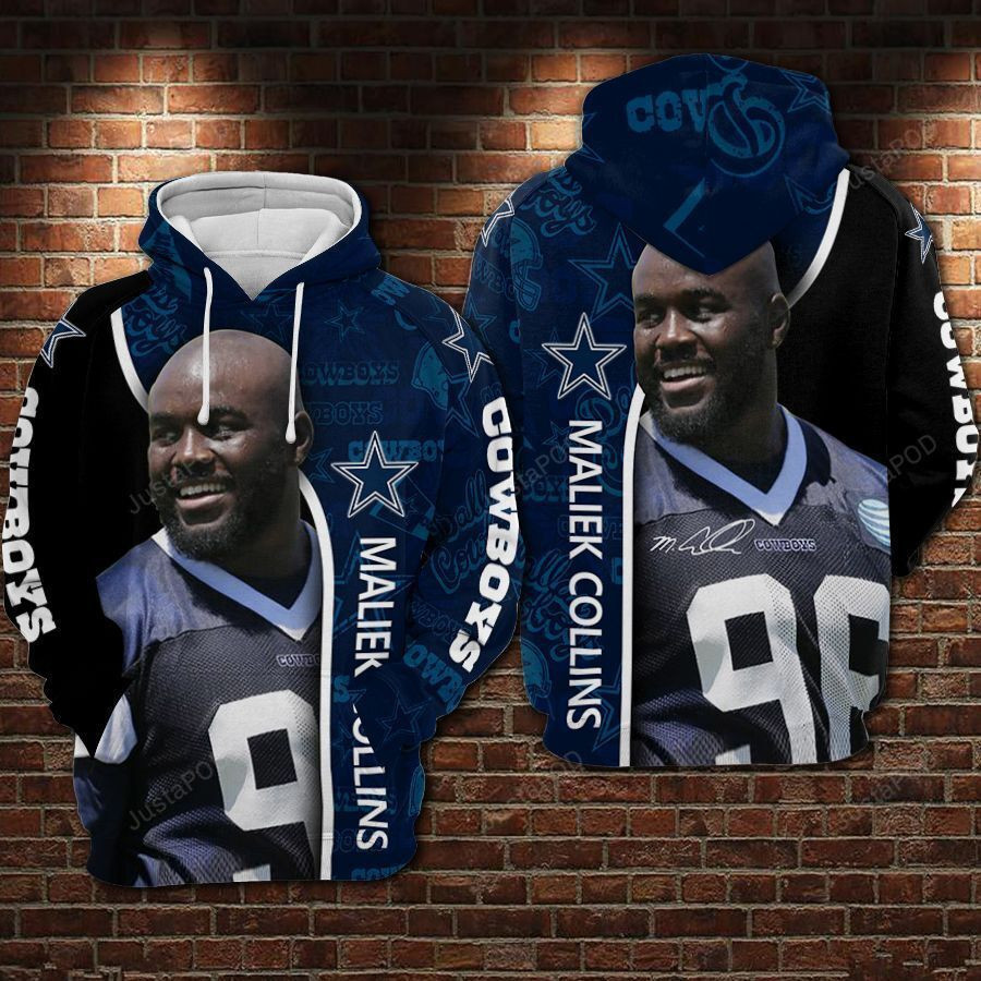NFL Dallas Cowboys Nfl Football Maliek Collins 3D All Over Print Hoodie, Zip Hoodie