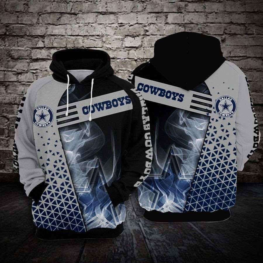 NFL Dallas Cowboys Nfl Football Star Smoke 3D All Over Print Hoodie, Zip Hoodie