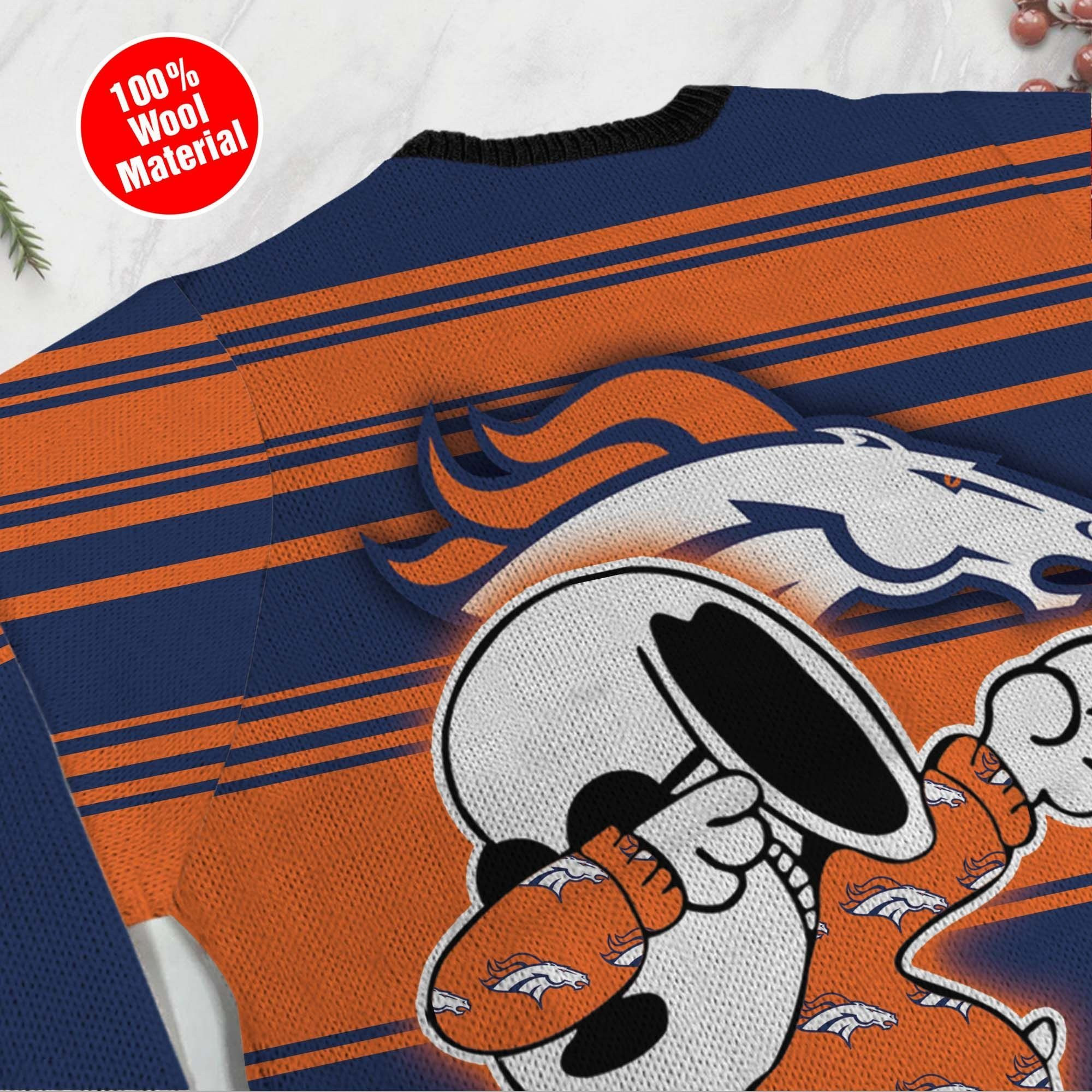 NFL Denver Broncos D Full Printed Sweater Shirt For Football Fan Nfl Jersey Ugly Christmas Sweater Adult 3D Funny Matching for family - Image 5
