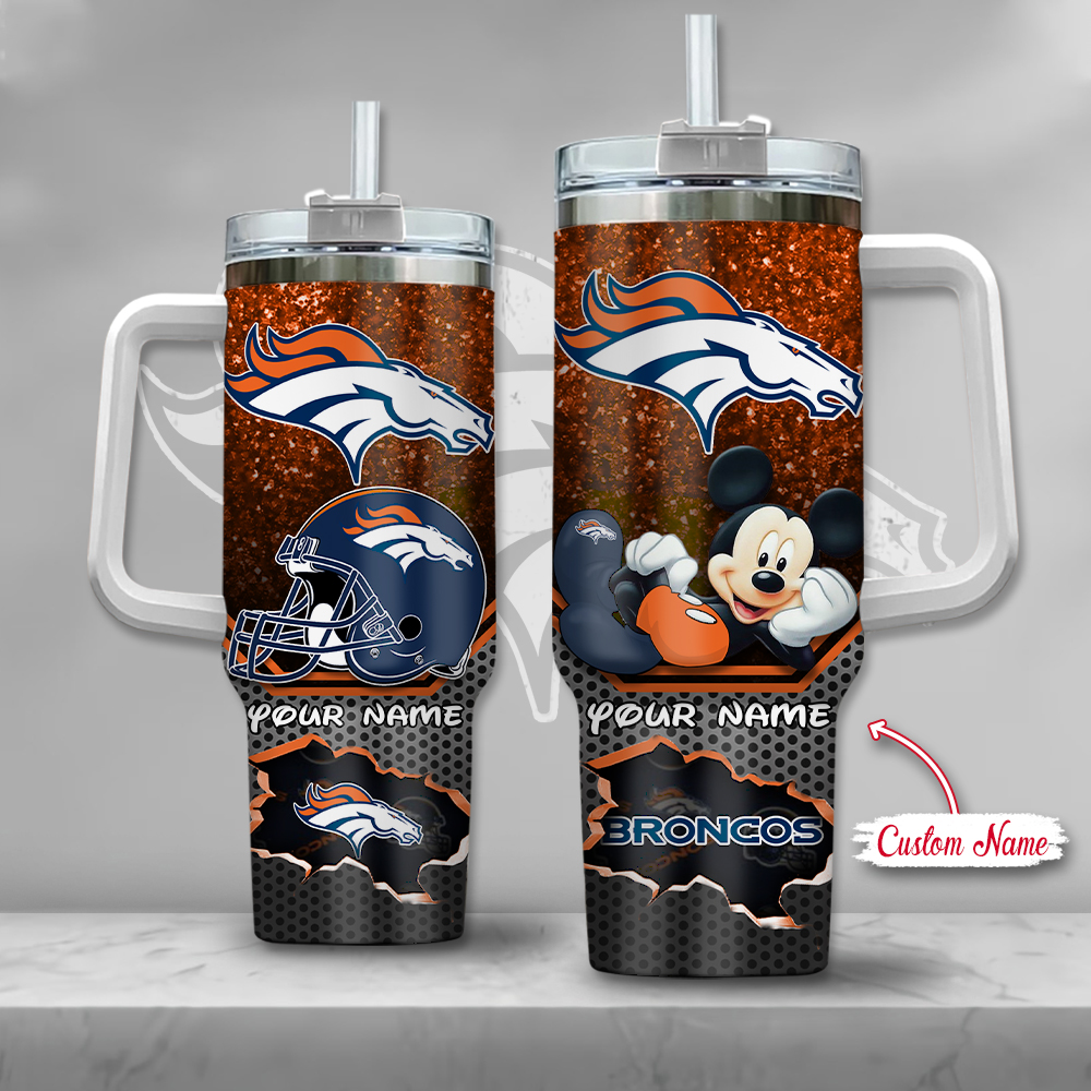 NFL Denver Broncos Mickey Mouse Custom Stanley Cup 40 oz 30 oz Tumbler With HandleTVC2301126