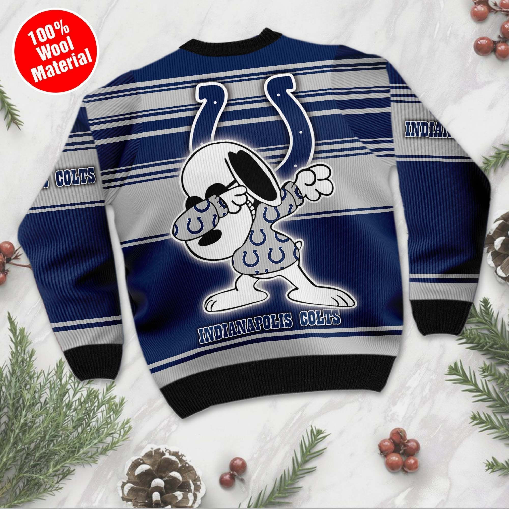 NFL Indianapolis Colts D Full Printed Sweater Shirt For Football Fan Nfl Jersey Ugly Christmas Sweater Adult 3D Funny Matching for family - Image 3