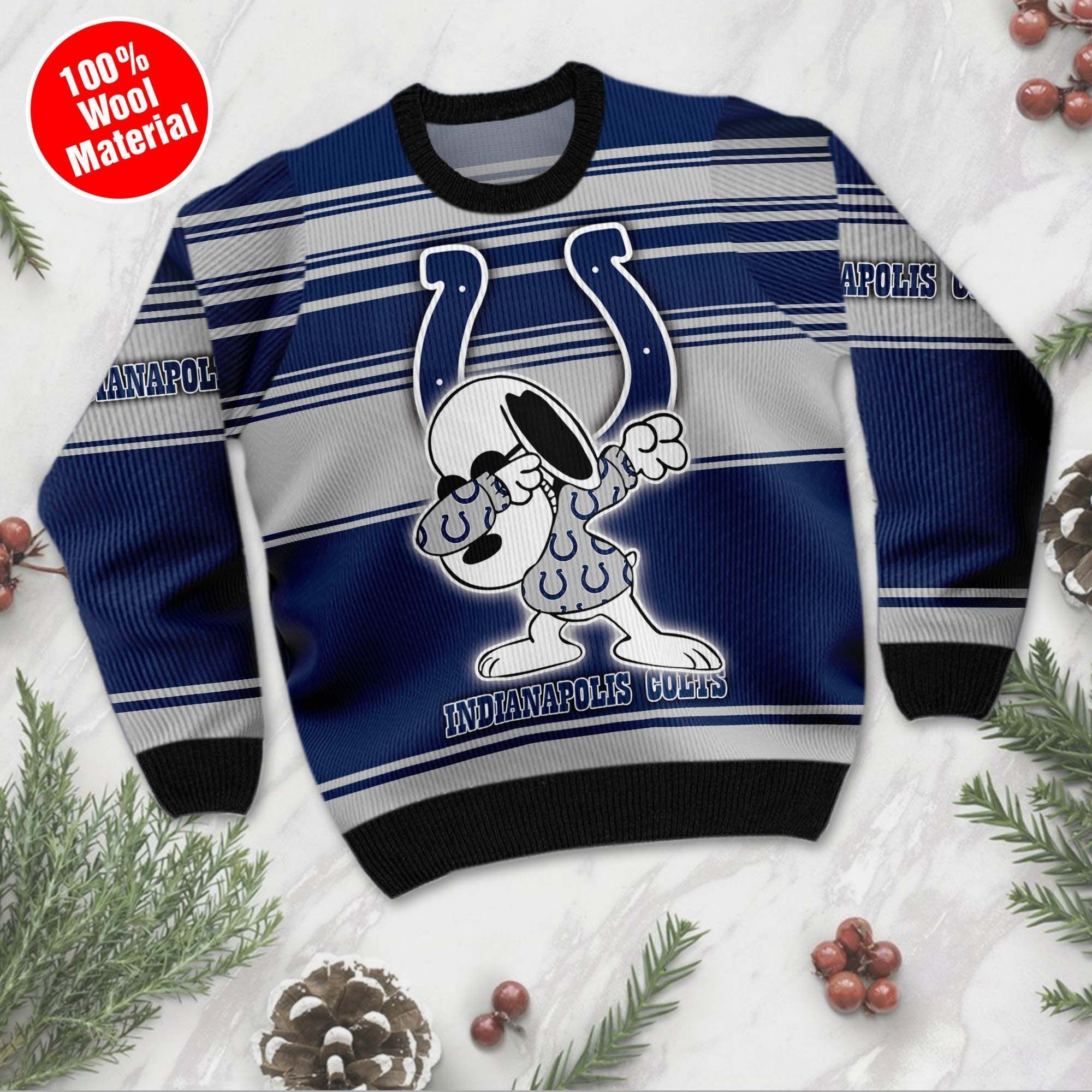 NFL Indianapolis Colts D Full Printed Sweater Shirt For Football Fan Nfl Jersey Ugly Christmas Sweater Adult 3D Funny Matching for family - Image 2