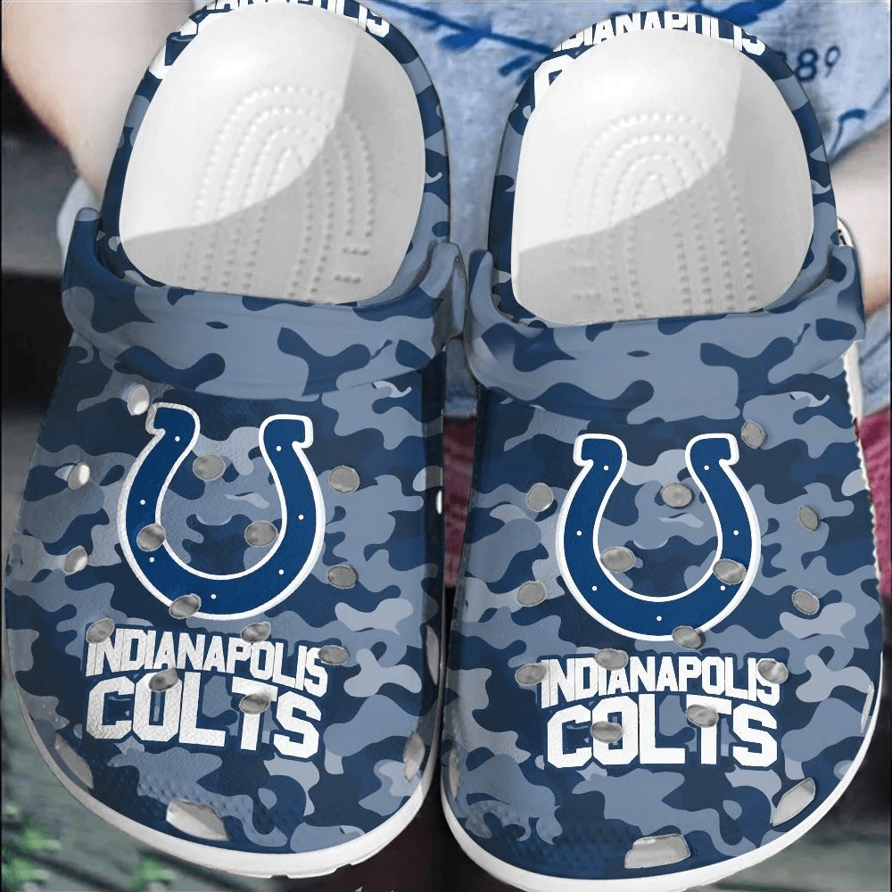 NFL Indianapolis Colts Football Clogs Shoes Crocband Crocs Comfortable For Men Women