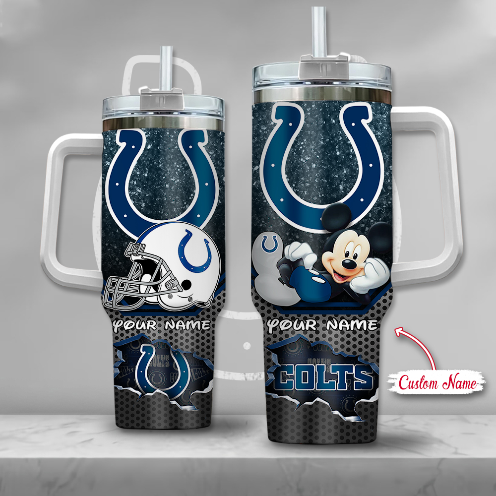 NFL Indianapolis Colts Mickey Mouse Custom Stanley Cup 40 oz 30 oz Tumbler With HandleTVC2301126