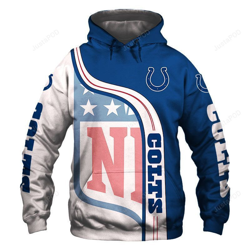 NFL Indianapolis Colts NFL 3D All Over Print Hoodie, Zip Hoodie