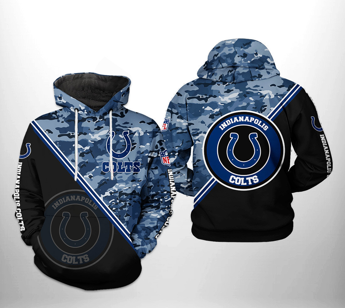 NFL Indianapolis Colts NFL Camo Team 3D All Over Print Hoodie, Zip Hoodie
