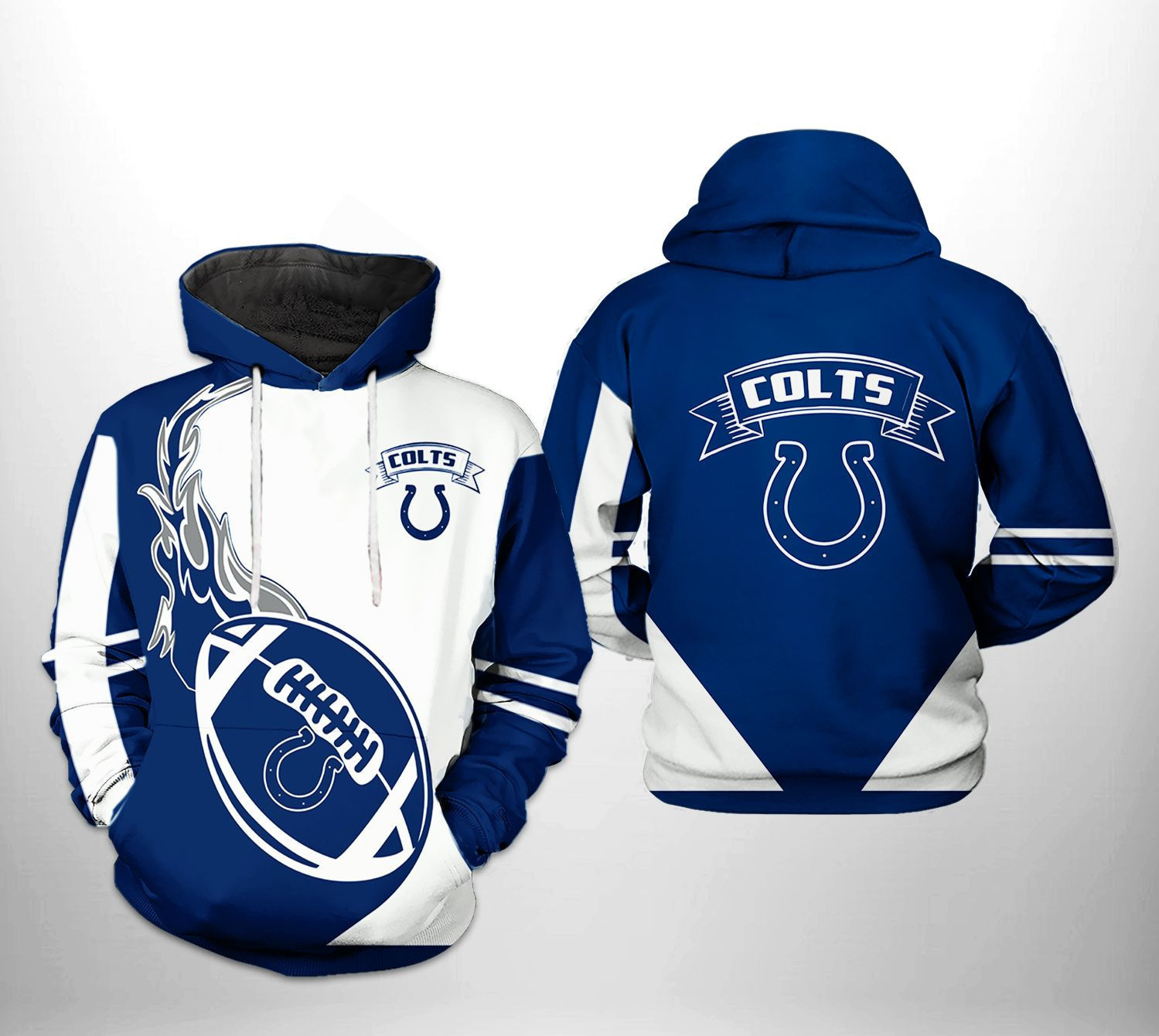 NFL Indianapolis Colts NFL Classic 3D All Over Print Hoodie, Zip Hoodie