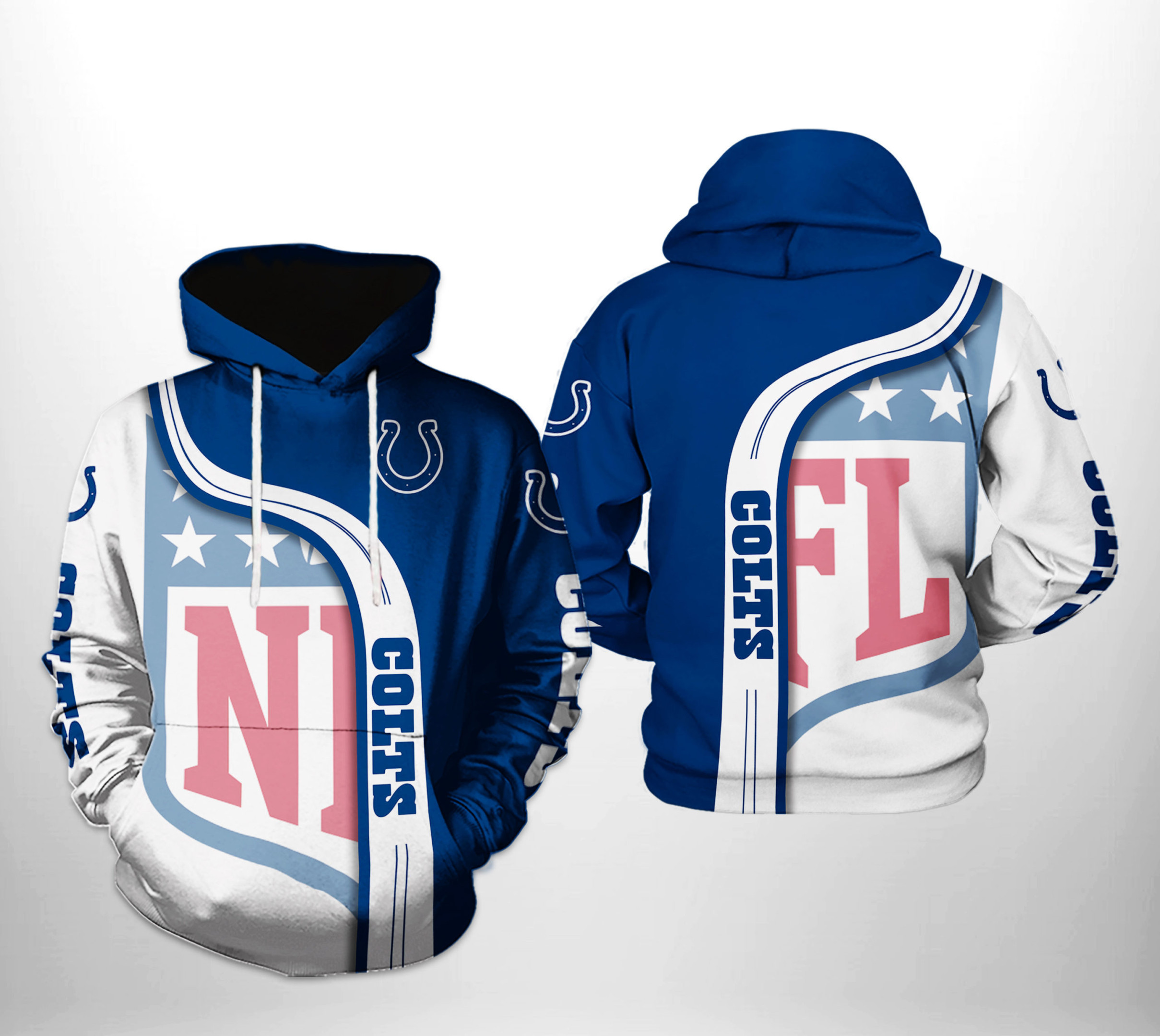 NFL Indianapolis Colts NFL Team 3D All Over Print Hoodie, Zip Hoodie