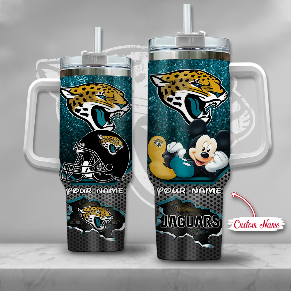 NFL Jacksonville Jaguars Mickey Mouse Custom Stanley Cup 40 oz 30 oz Tumbler With HandleTVC2301126