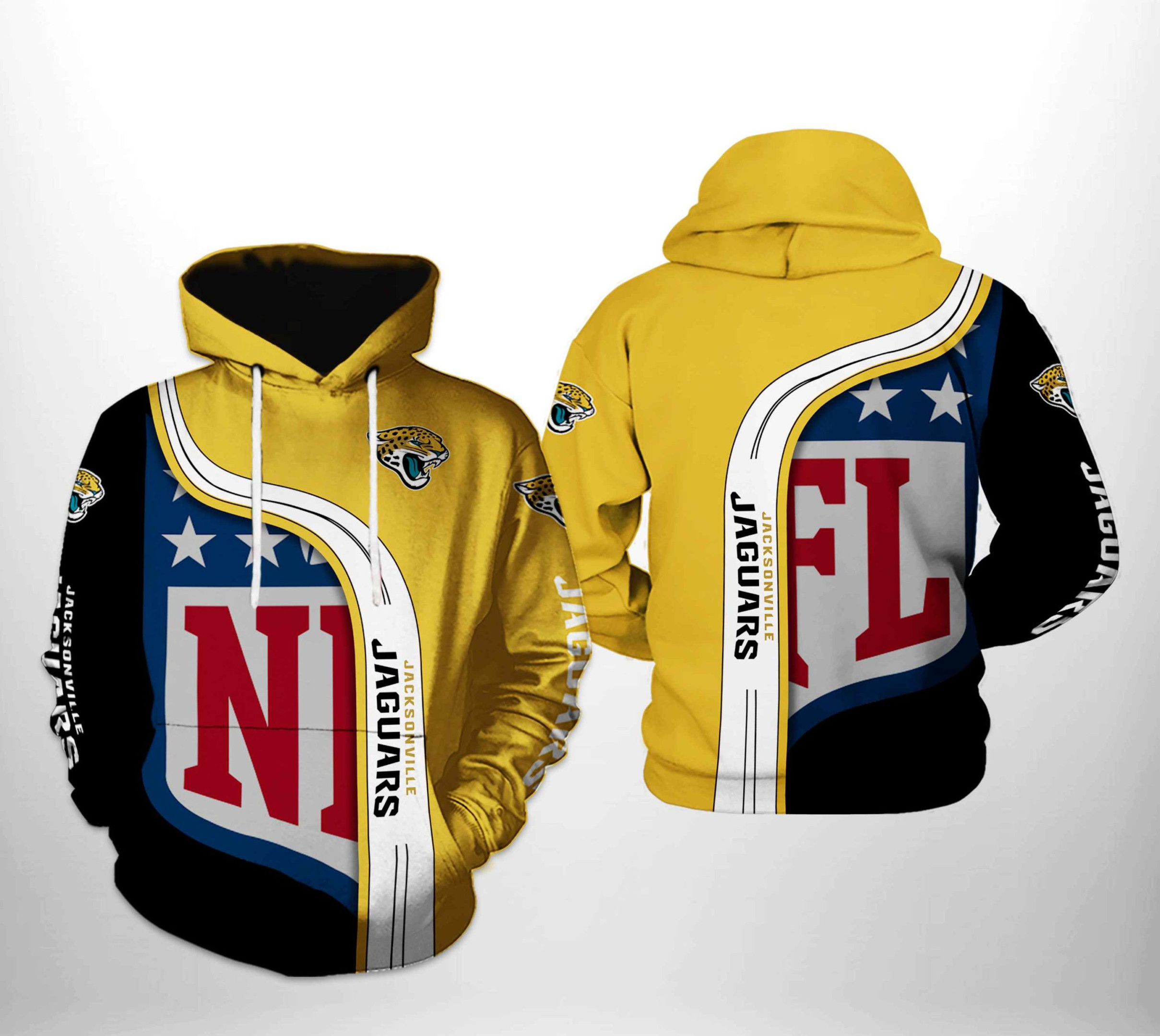NFL Jacksonville Jaguars NFL Team 3D All Over Print Hoodie, Zip Hoodie