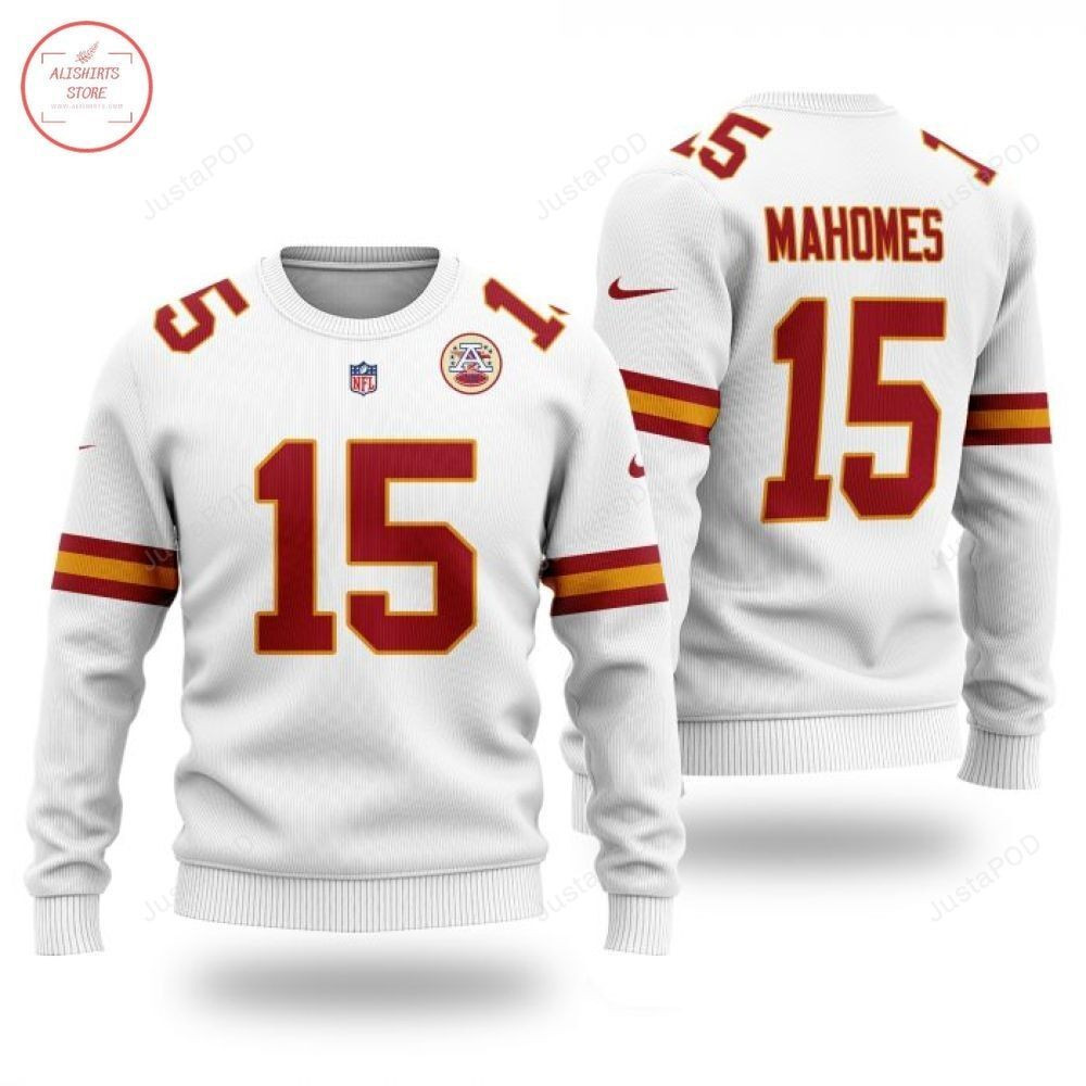 Nfl Kansas City Chiefs Mahomes Ugly Christmas Sweater Adult 3D Funny Matching for family