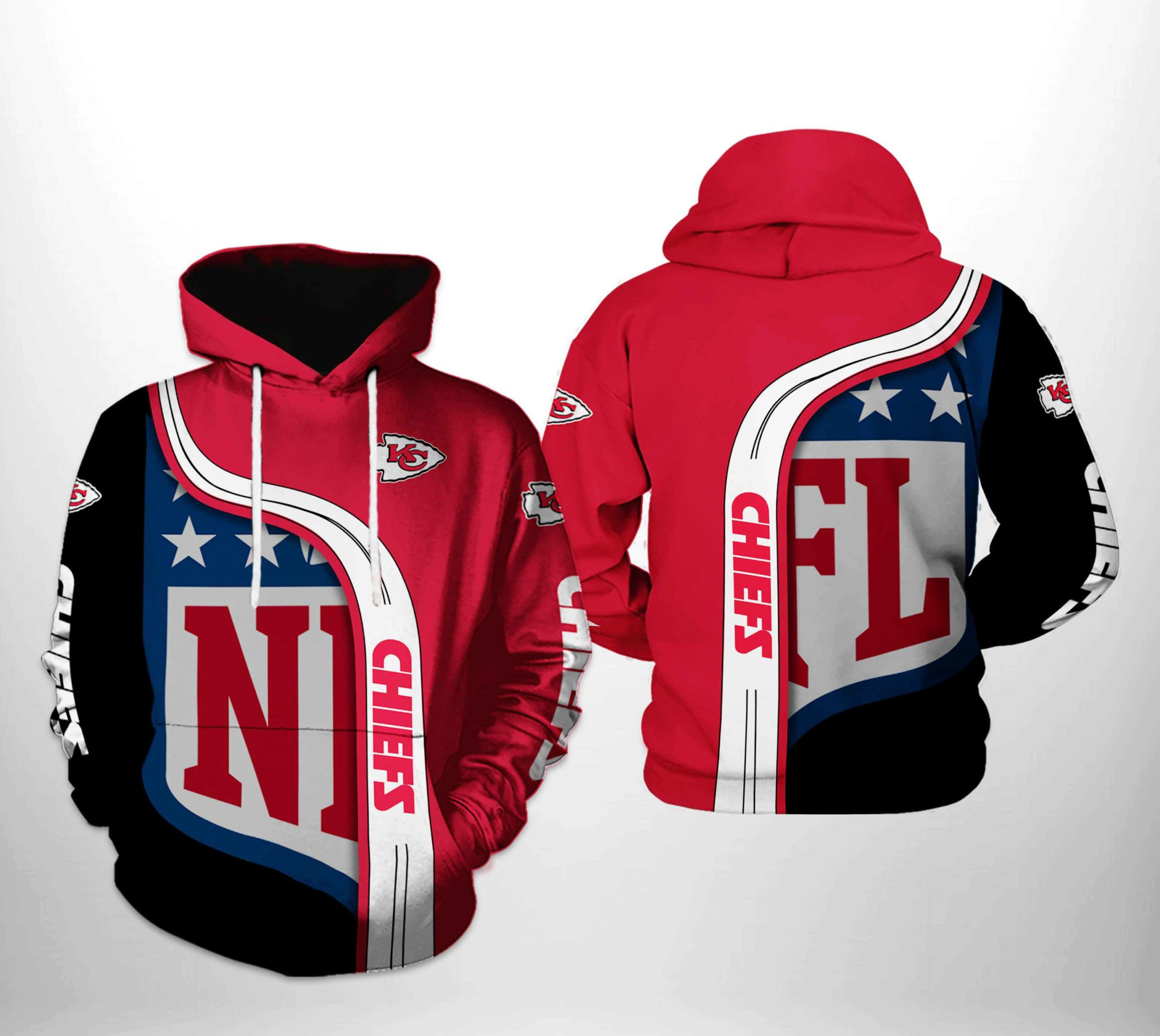 NFL Kansas City Chiefs NFL Team 3D All Over Print Hoodie, Zip Hoodie