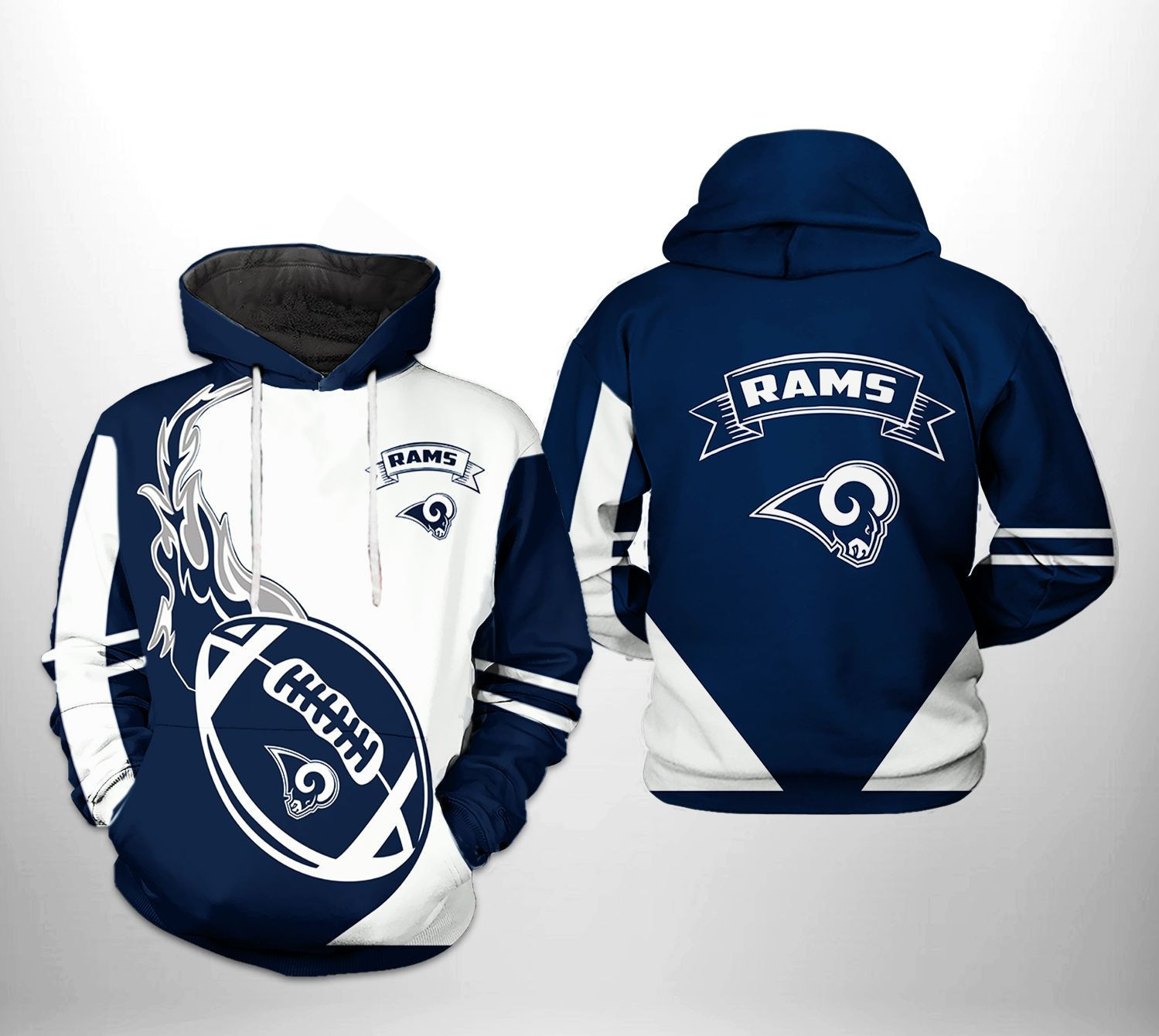 NFL Los Angeles Rams NFL Classic 3D All Over Print Hoodie, Zip Hoodie