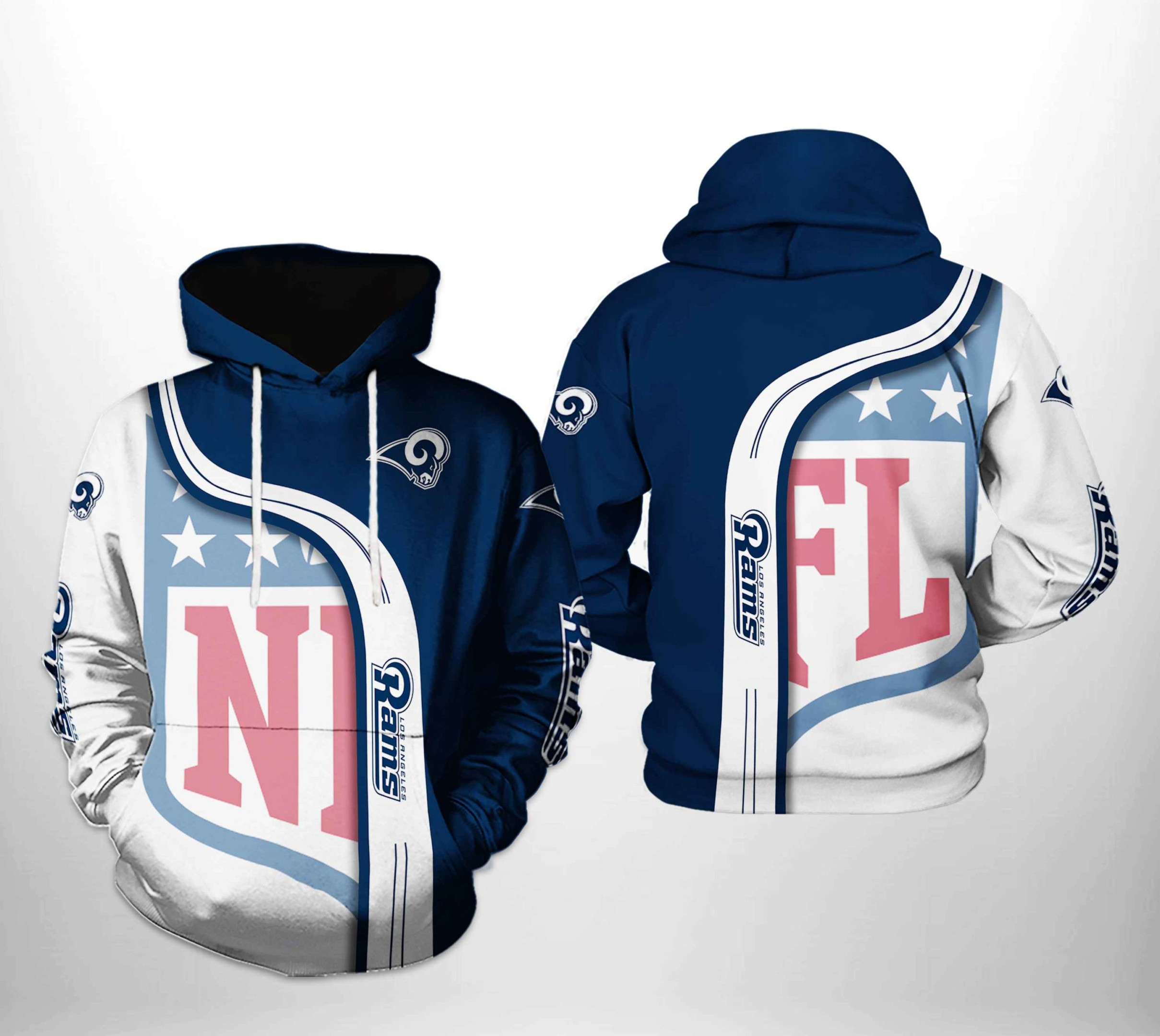 NFL Los Angeles Rams NFL Team 3D All Over Print Hoodie, Zip Hoodie