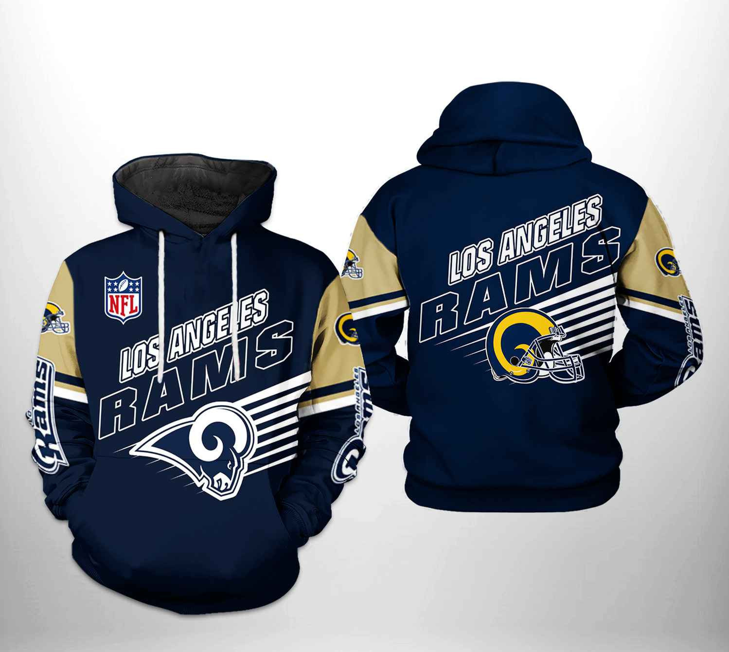 NFL Los Angeles Rams NFL Team 3D All Over Print Hoodie, Zip Hoodie
