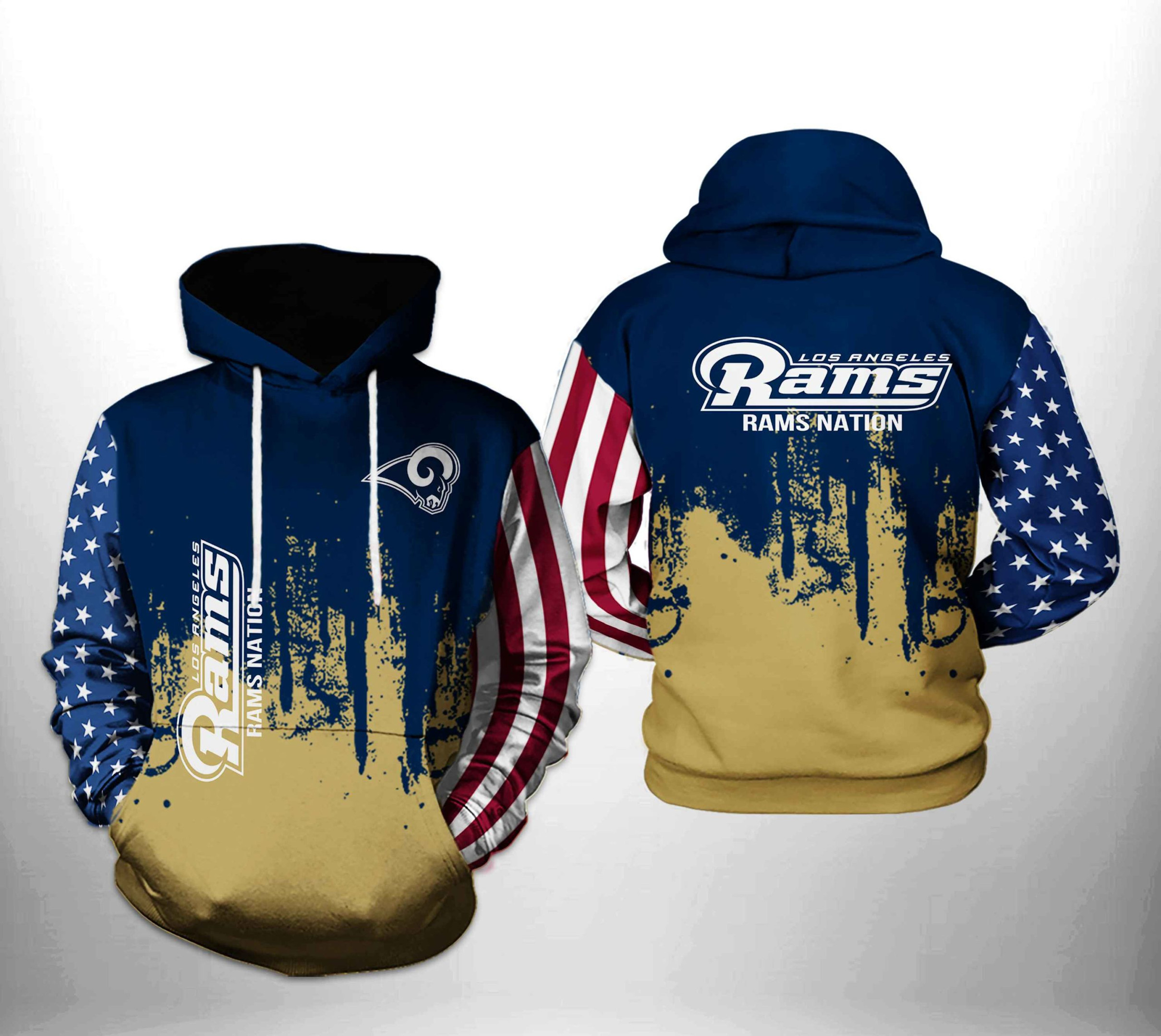 NFL Los Angeles Rams NFL Team US 3D All Over Print Hoodie, Zip Hoodie
