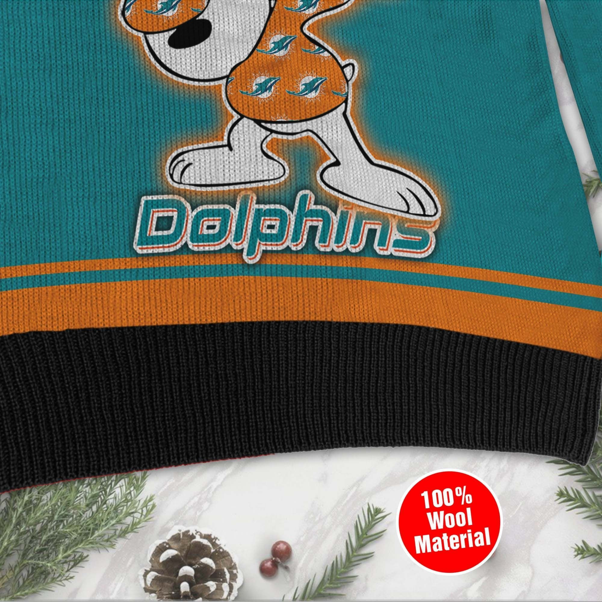 NFL Miami Dolphins D Full Printed Sweater Shirt For Football Fan Nfl Jersey Ugly Christmas Sweater Adult 3D Funny Matching for family - Image 4