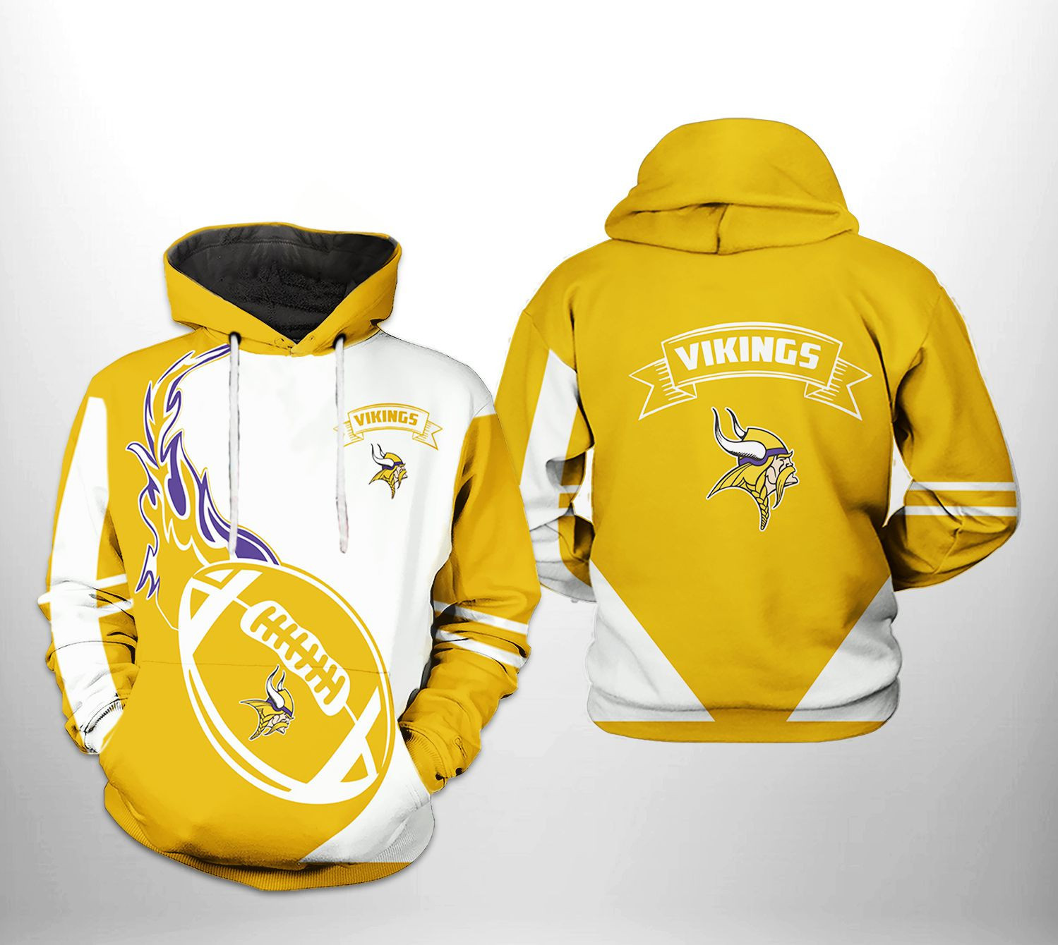 NFL Minnesota Vikings NFL Classic 3D All Over Print Hoodie, Zip Hoodie