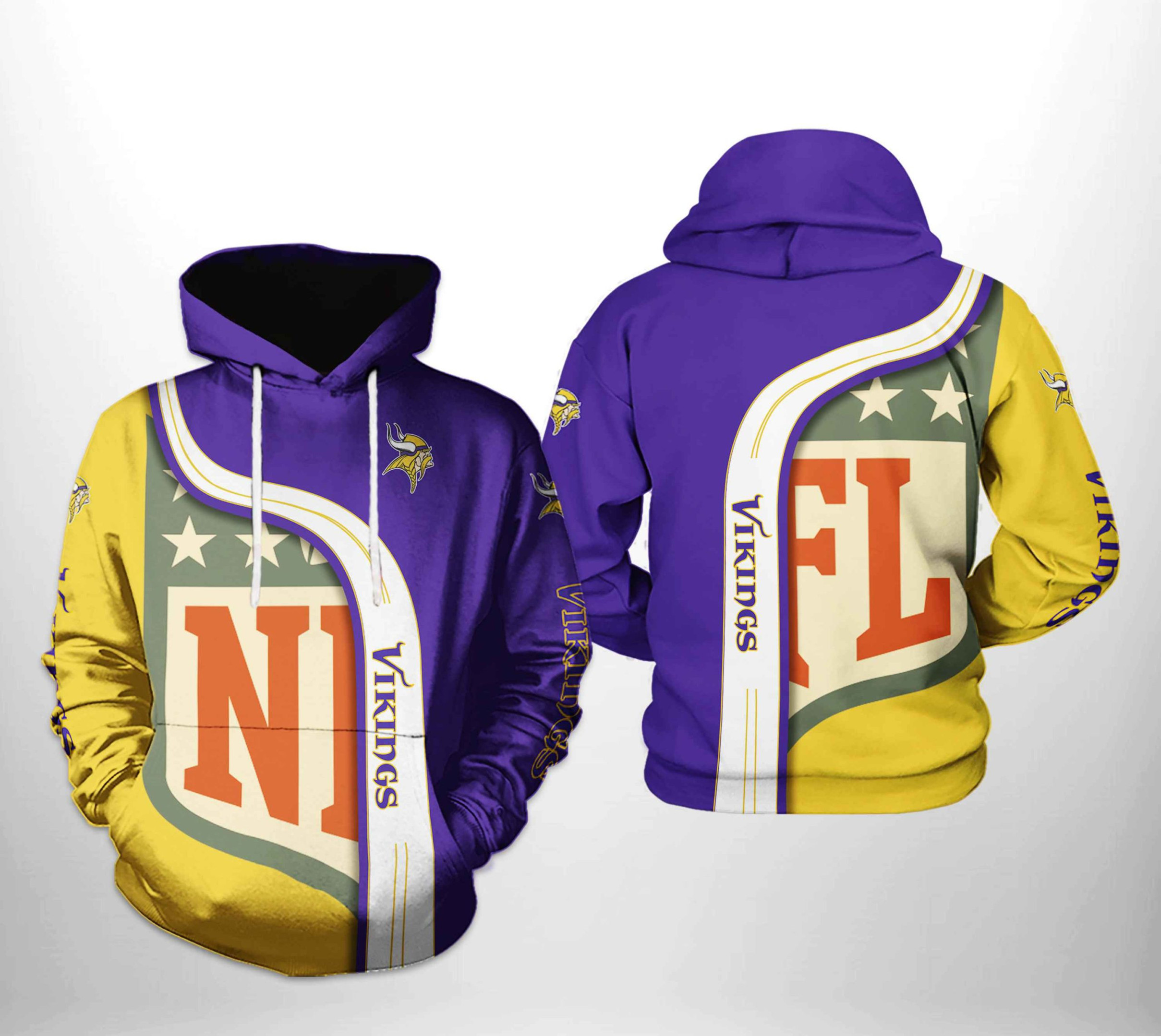 NFL Minnesota Vikings NFL Team 3D All Over Print Hoodie, Zip Hoodie