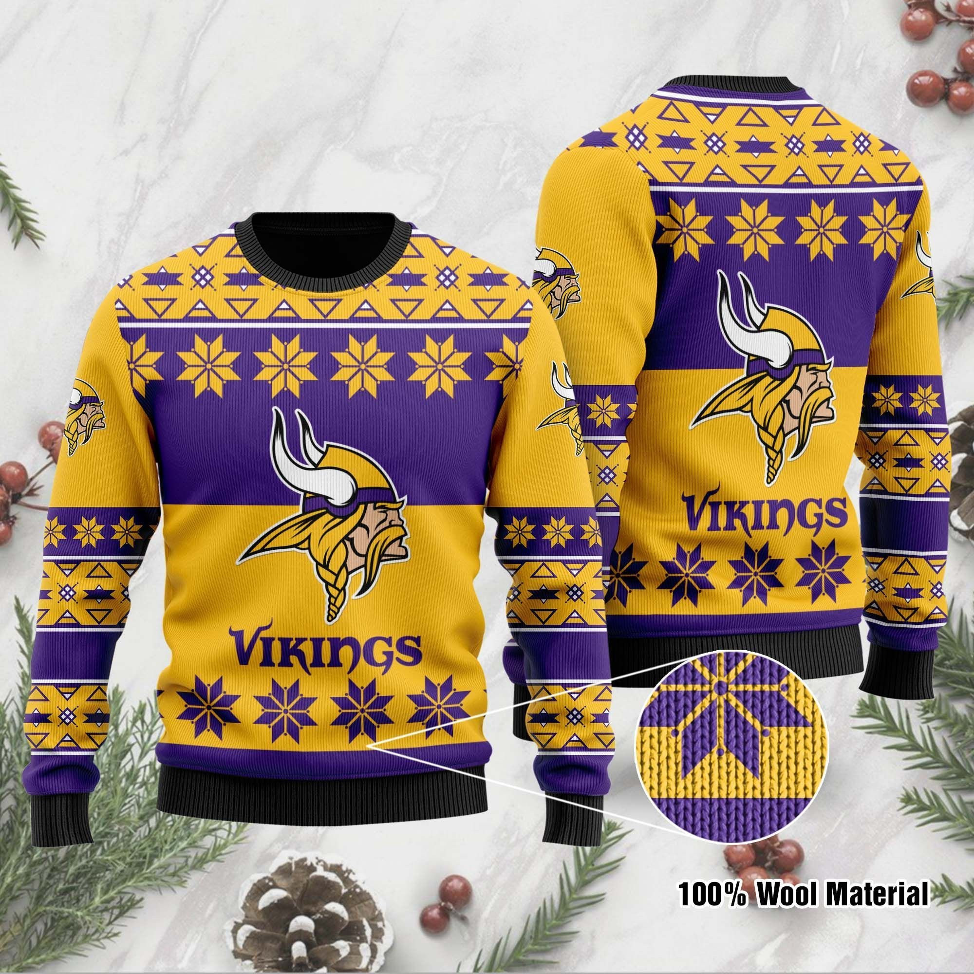 Nfl Mv Ugly Christmas Sweater Adult 3D Funny Matching for family